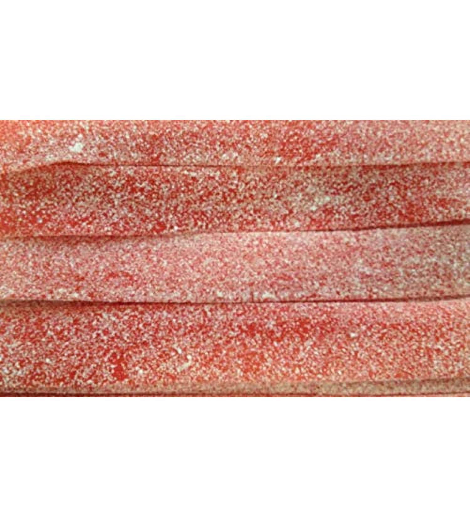 Strawberry Belts Sweets | Long Fizzy Red | Halal 1.2kg box / 120 pieces - Buy Online on GoSupps.com