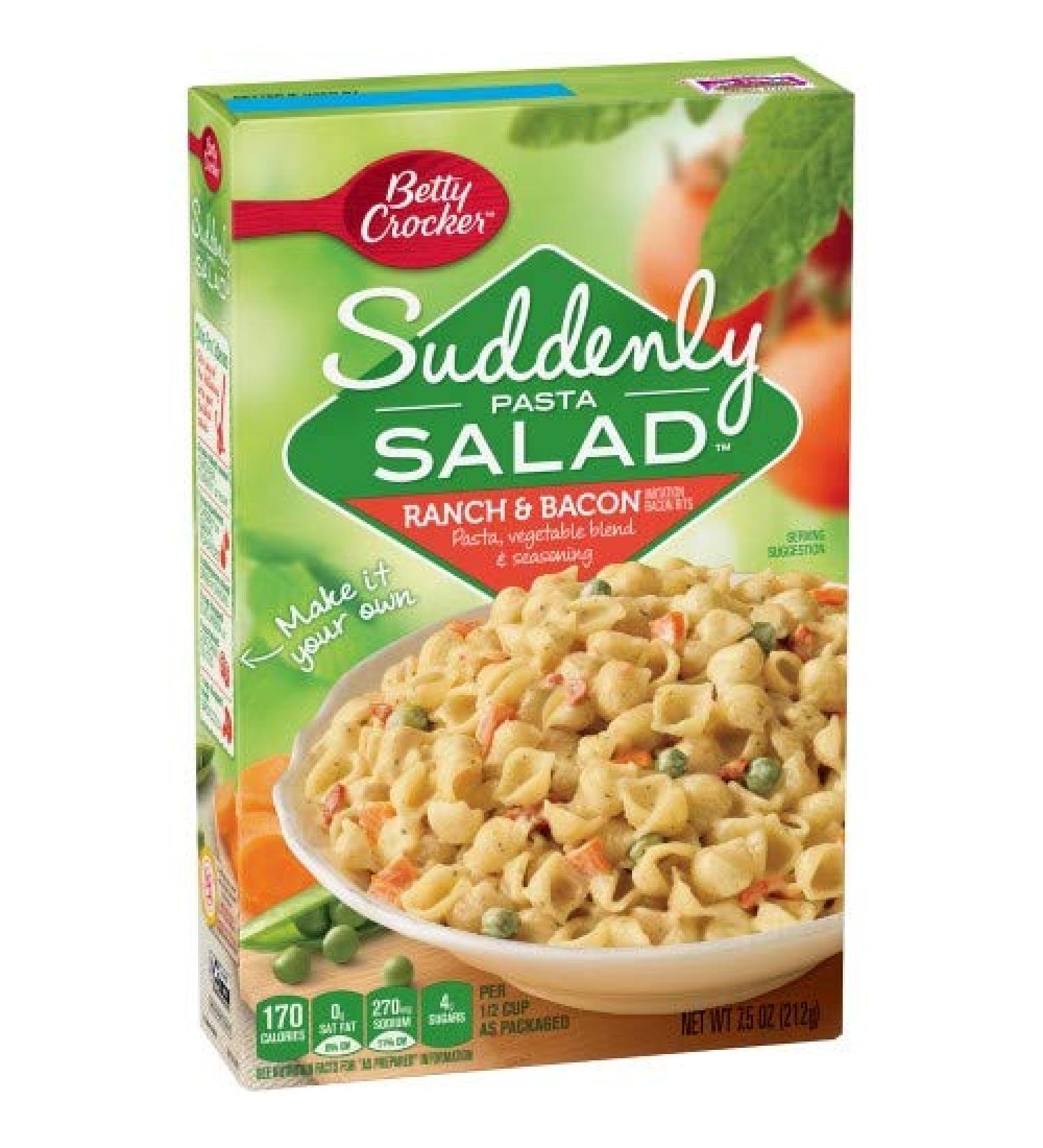 Betty Crocker Suddenly Salad Pasta Kit Ranch & Bacon (Pack of 6)
