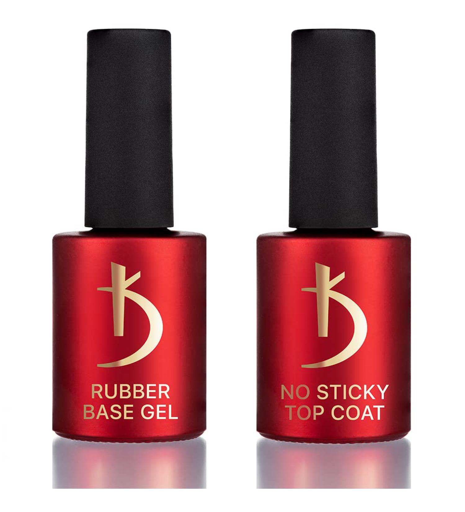 Buy Kodi Professional 2in1 Rubber Base & No Sticky Top Coat Gel - 15ml Each | International Shipping - Buy Online on GoSupps.com