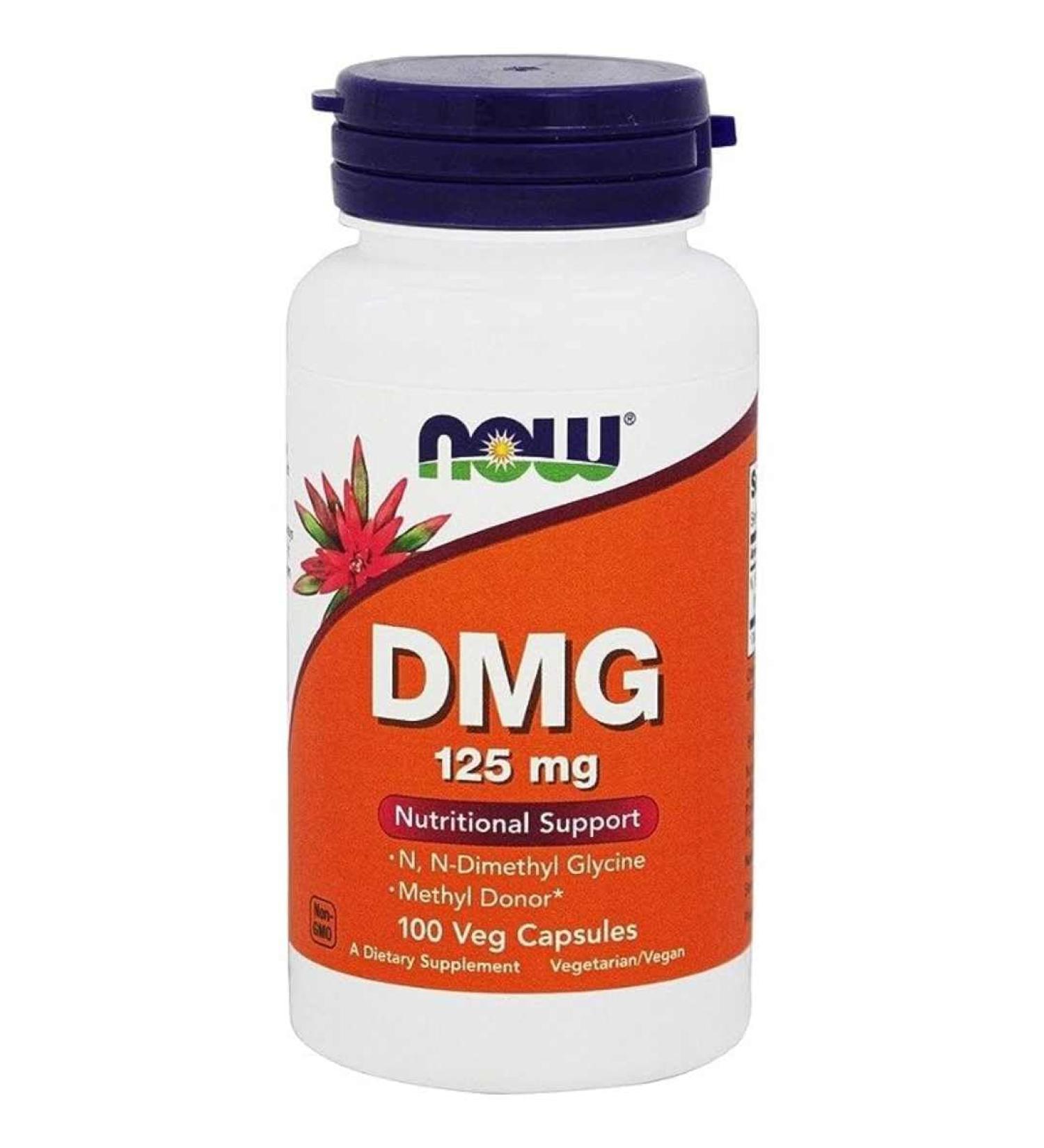 Now Foods DMG (Dimethylglycine) 125mg 100vcap - Buy Online on GoSupps.com