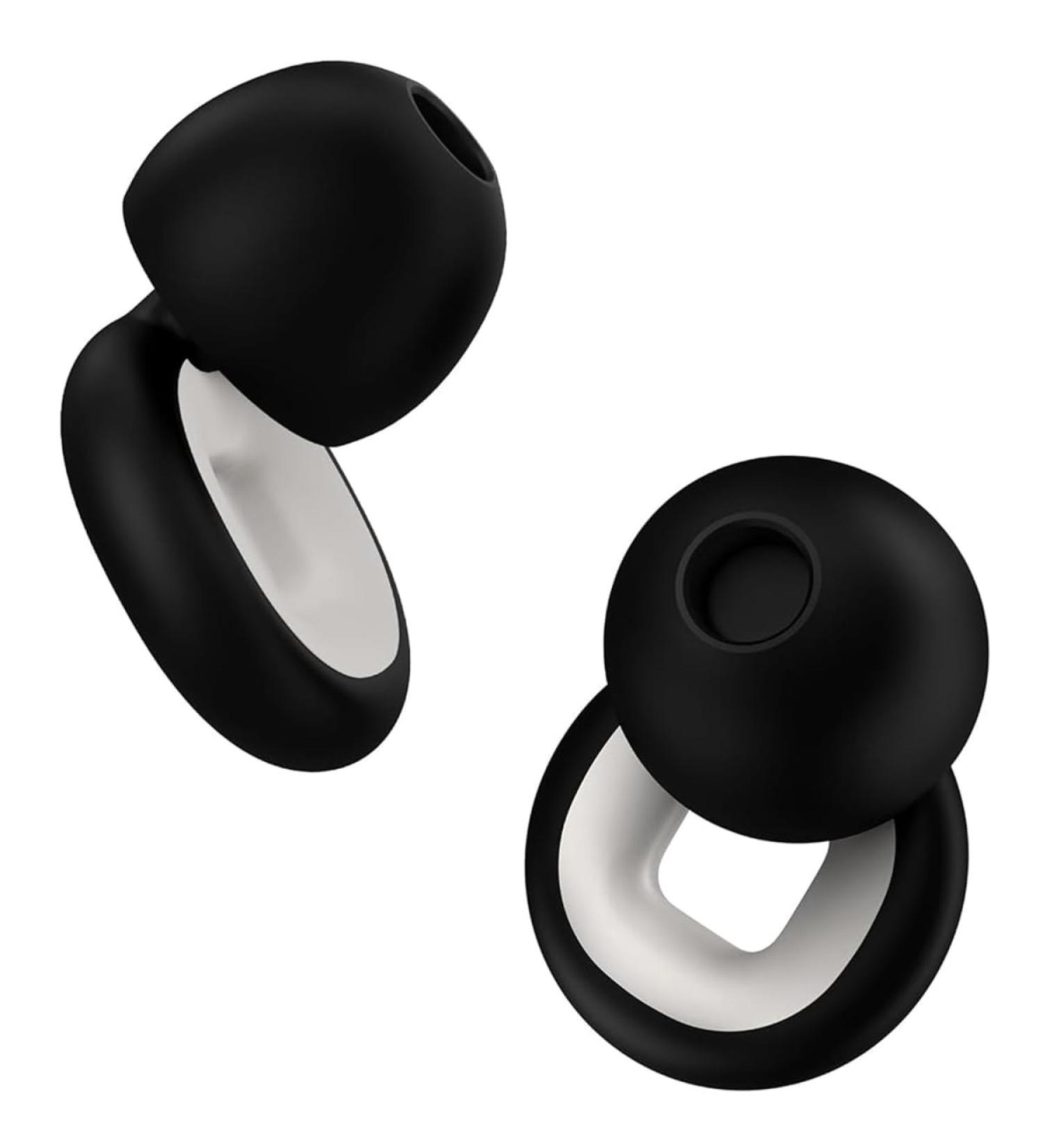 ZIBUYU Ear Plugs for Sleeping - Soft Silicone Noise Reduction Earbuds Reusable Silent Ear Plugs with Case 25dB Noise Canceling for Sleep Travel & Concerts - Black - Buy Online on GoSupps.com
