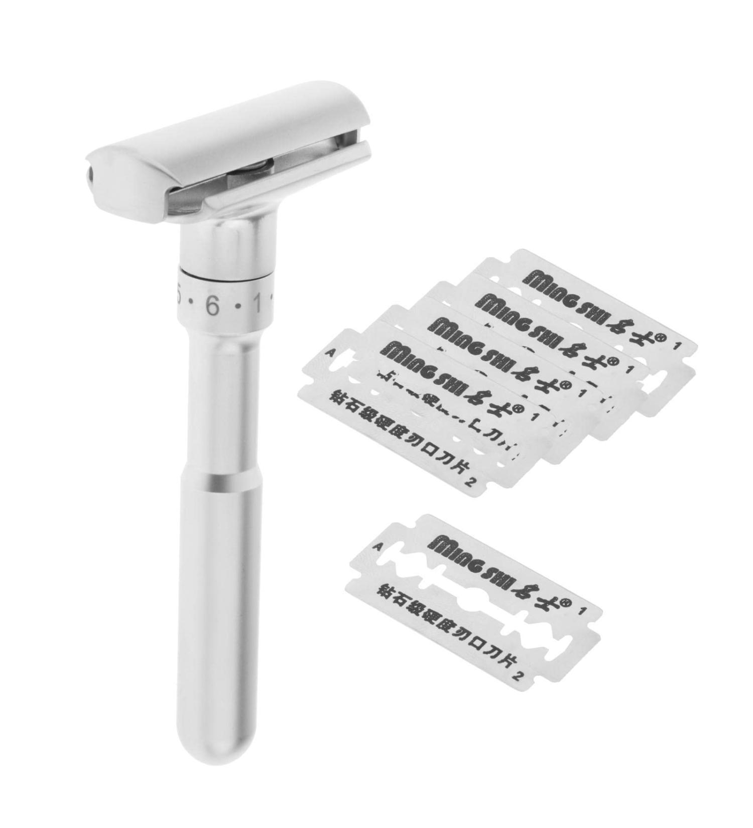 Amagogo Adjustable Safety Razor - Double Edge Classic for Mild to Aggressive Shaving | Perfect for International Shipping - Buy Online on GoSupps.com