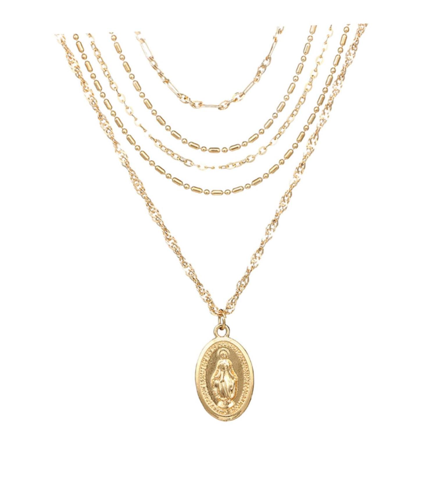 Yardenfun 5 J Necklace for Women Womens Necklace Lady Necklace Choker Necklace Collar Gem Miss Golden Necklace - Buy Online on GoSupps.com