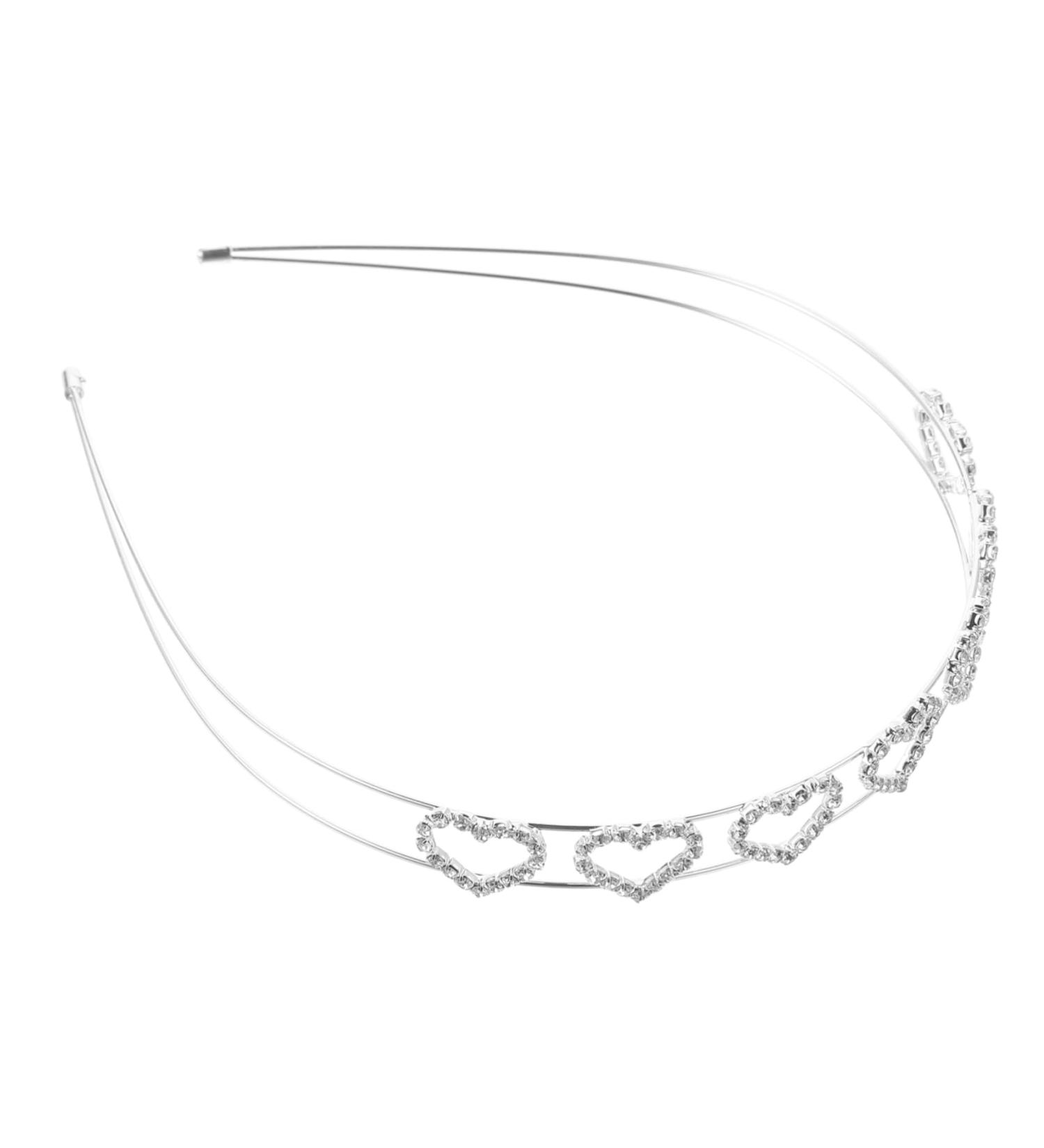 Healeved Love Rhinestone Headband Valentines Heart Headband Heart Headpieces Thin Headband Rhinestone Headband Women Jeweled Headband Rhinestone Headbands for Women Bling Headbands - Buy Online on GoSupps.com