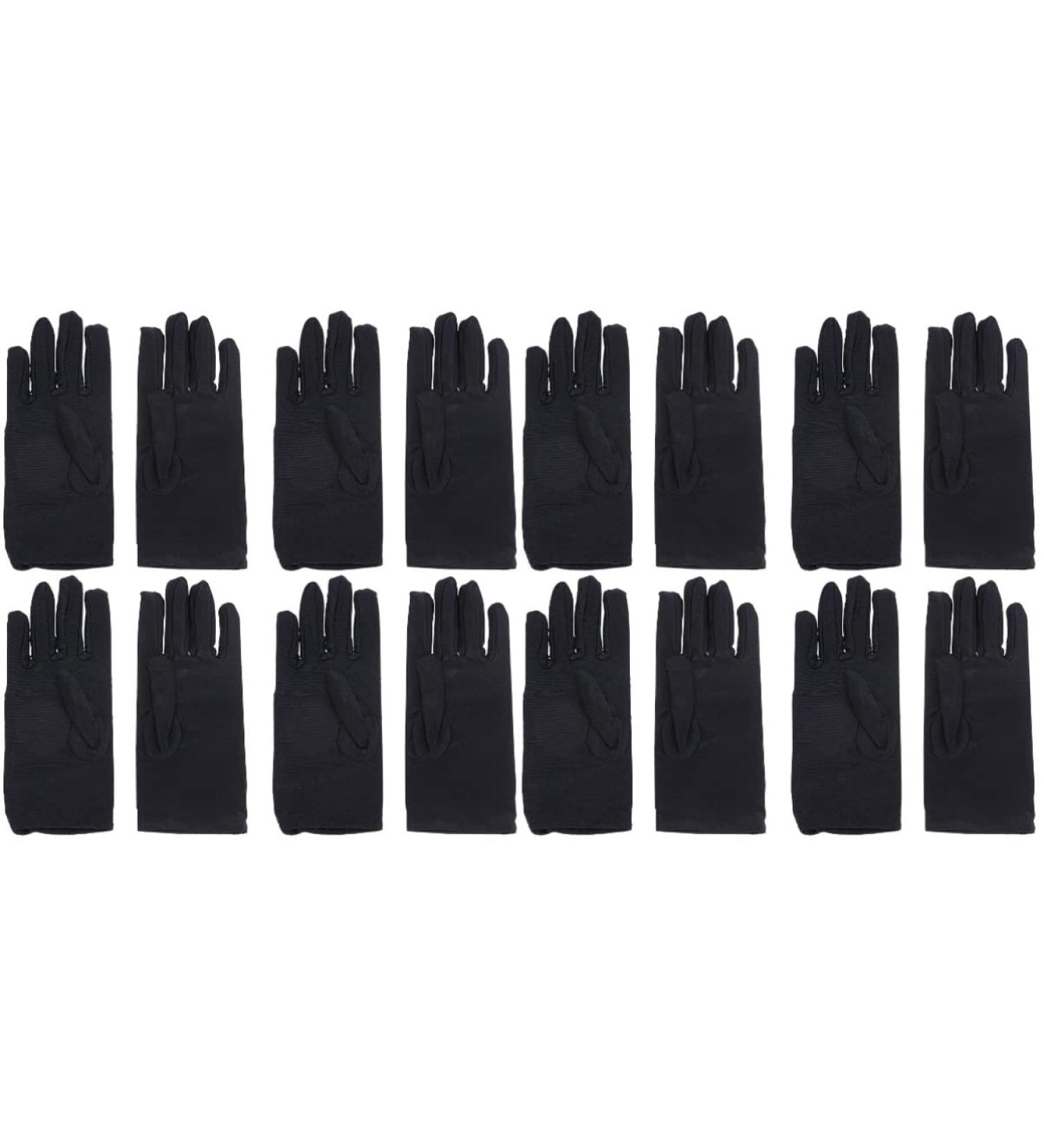 FRCOLOR 8 Pairs Sleeping Gloves Dry Hands White Cotton Gloves for Black Lotion Gloves Etiquette Gloves Black Jewelry Gloves Warm Gloves Industrial Gloves Spa Thin Section Work 22X8.5cm Black - Buy Online on GoSupps.com