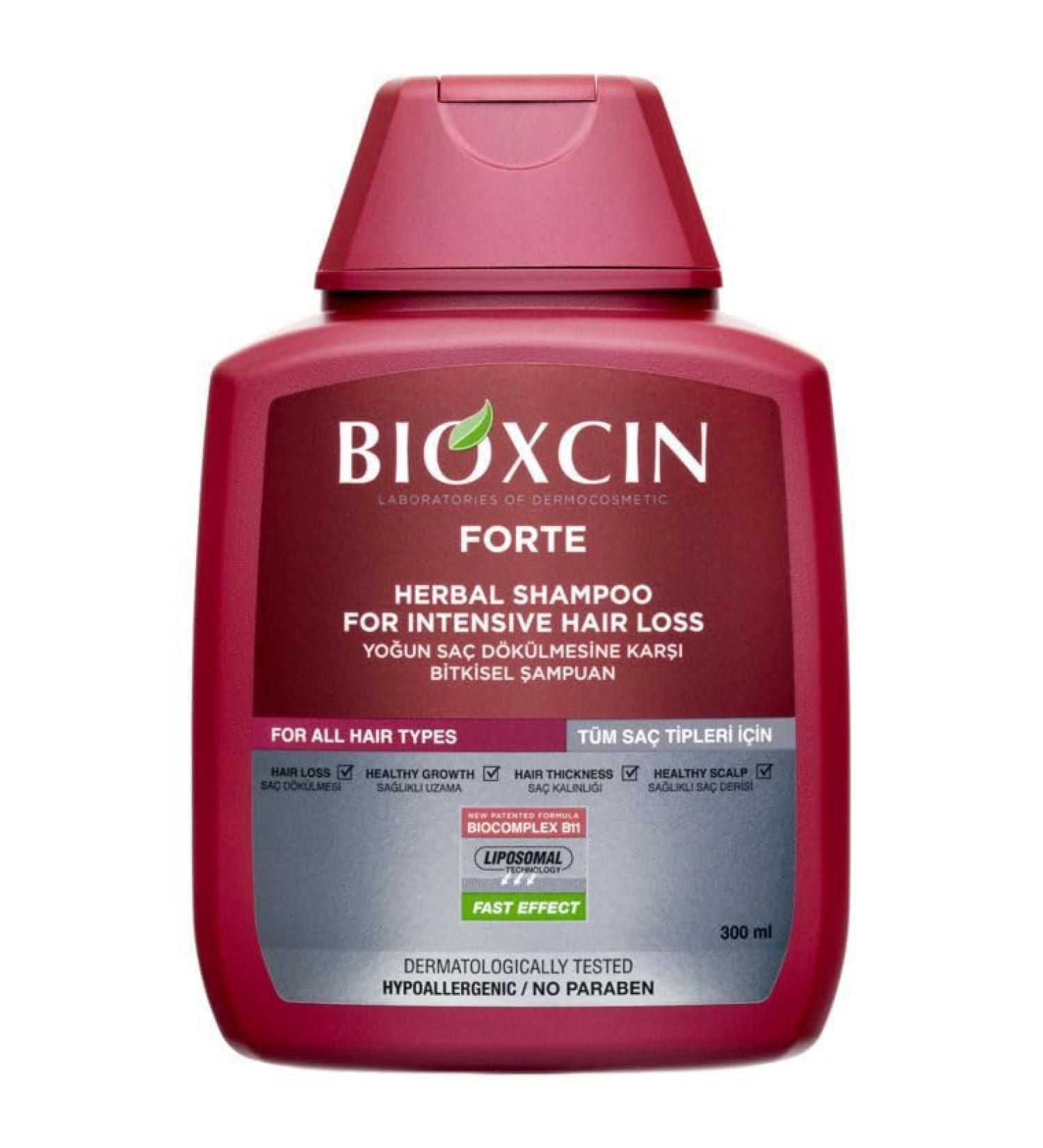 Herbal Care Shampoo - Bioxcin Forte Herbal Shampoo For Intensive Hair Loss Red