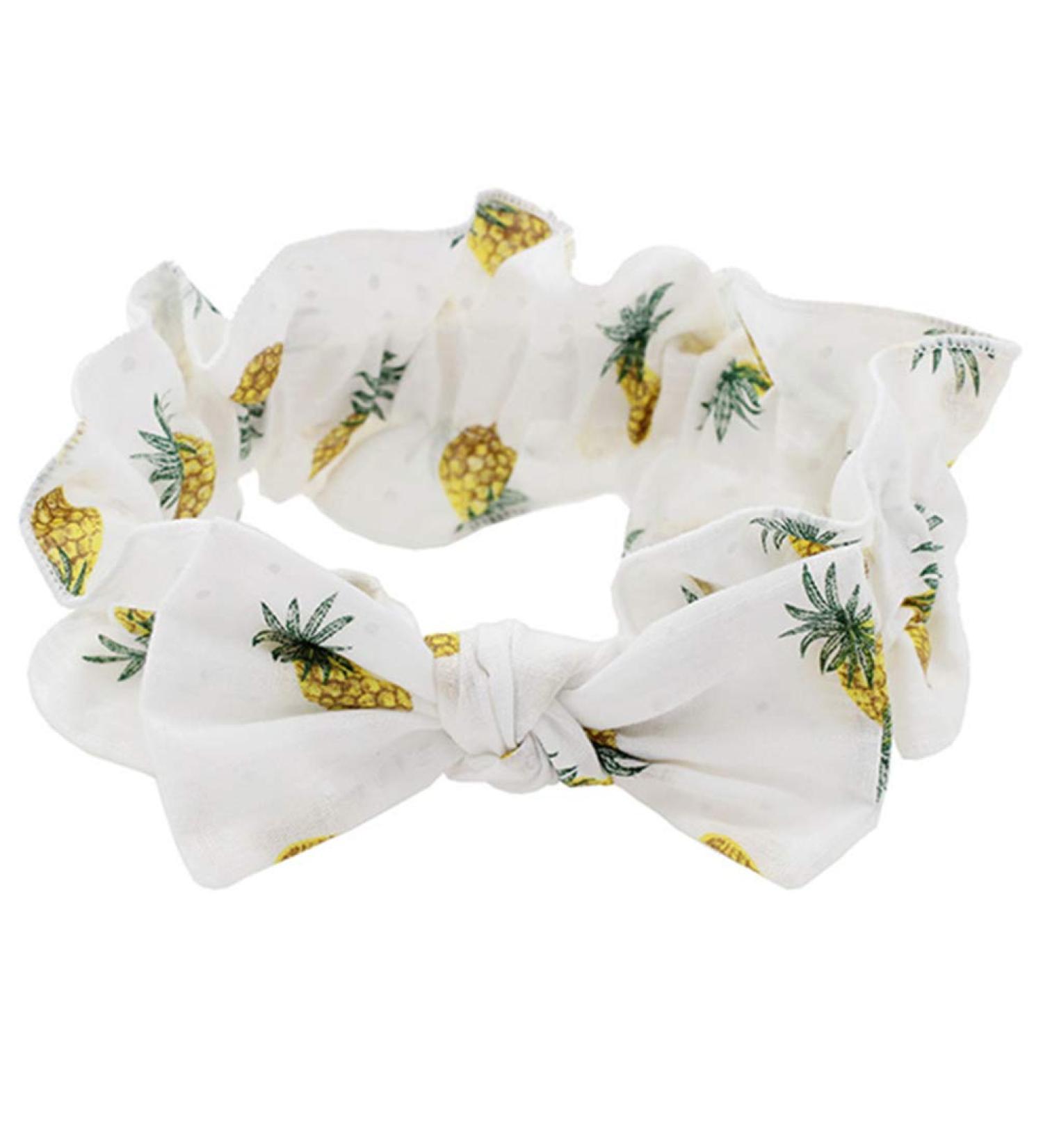 Lurrose Women's Pineapple Pattern Hair Band | Sweet Fruits Forehead Ligaments | Cosmetic Headgear for Girls | Face Wash Headband (White) - Buy Online on GoSupps.com