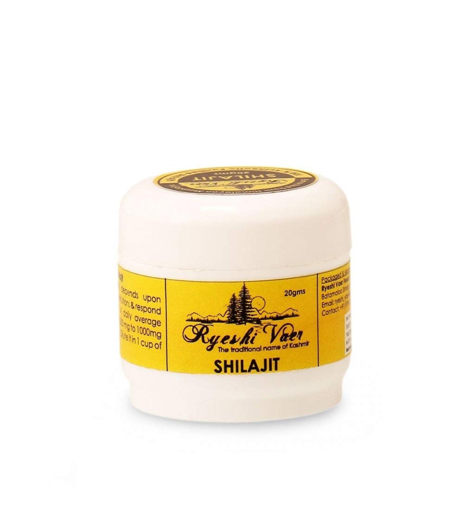 Pure Kashmiri Shilajit 20g (0.70oz) - 100% Natural Gold Standard with 84 Trace Minerals - Buy Online on GoSupps.com