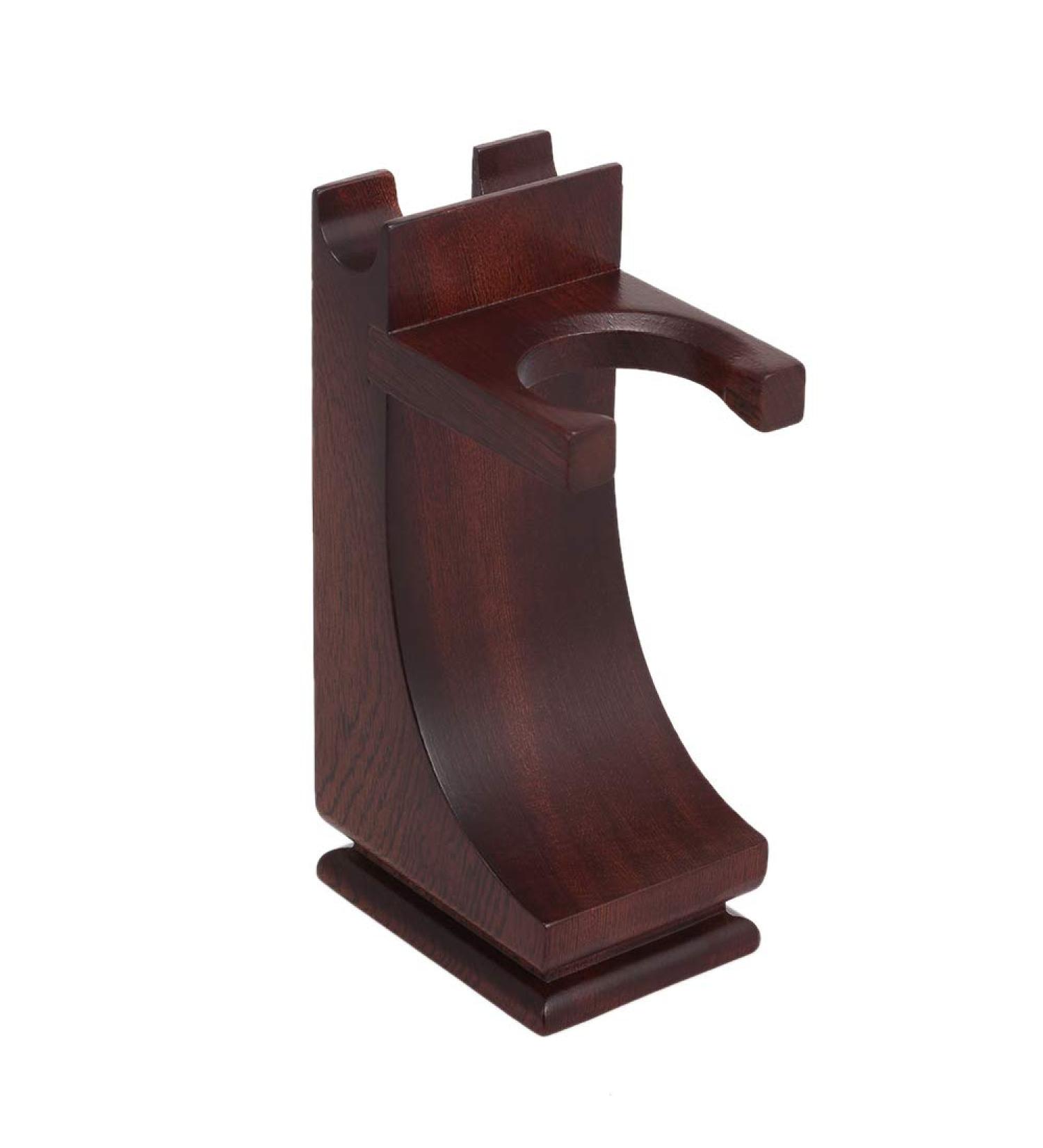 Premium Solid Wood Shaving Holder Stand for Razor & Brush | Organize Your Shaving Tools - International Shipping Available - Buy Online on GoSupps.com