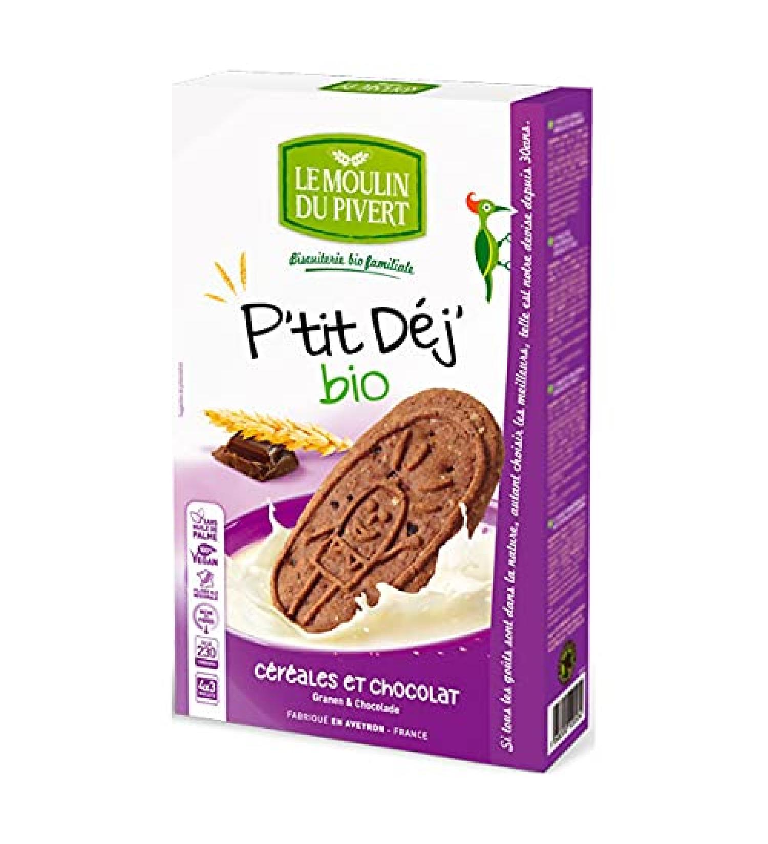 Le Moulin du Pivert - Organic breakfast cereals & chocolate 190g - Sold per unit - Buy Online on GoSupps.com