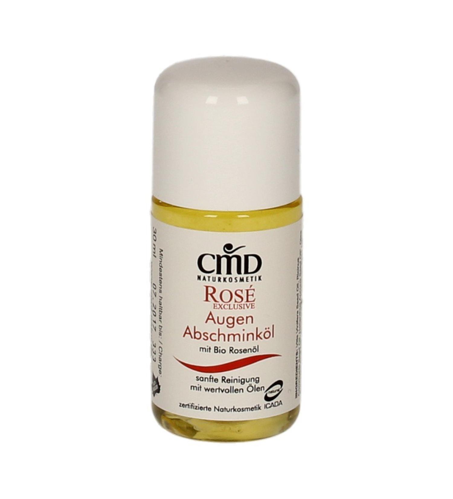 CMD Natural Cosmetics Eye Make-up Remover Oil Rose Exclusive Cosmetics Eye-Abs