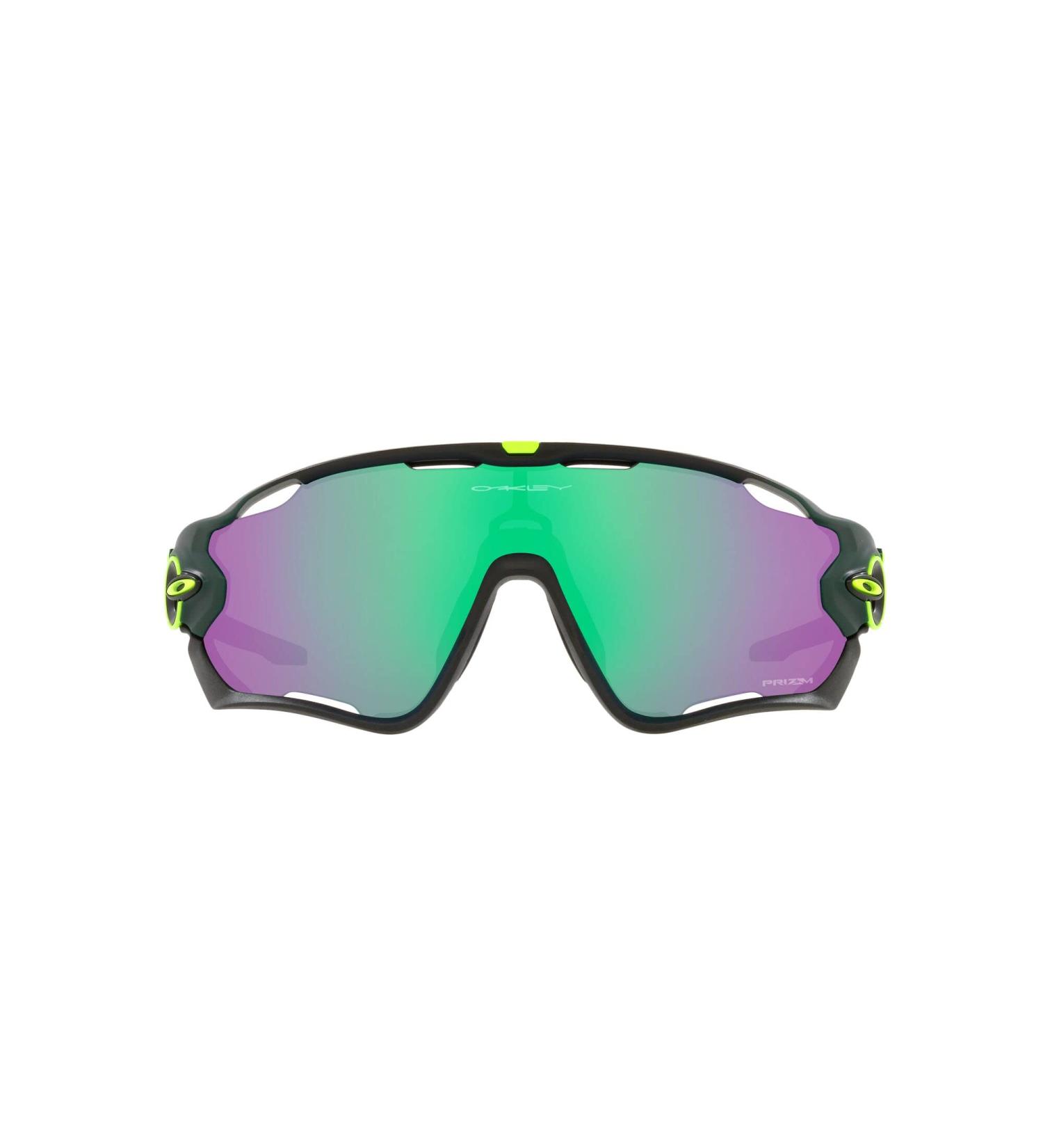 Oakley Men's OO9290 Jawbreaker Shield Sunglasses - Matte Hunter Green/Prizm Road Jade - Buy Online on GoSupps.com