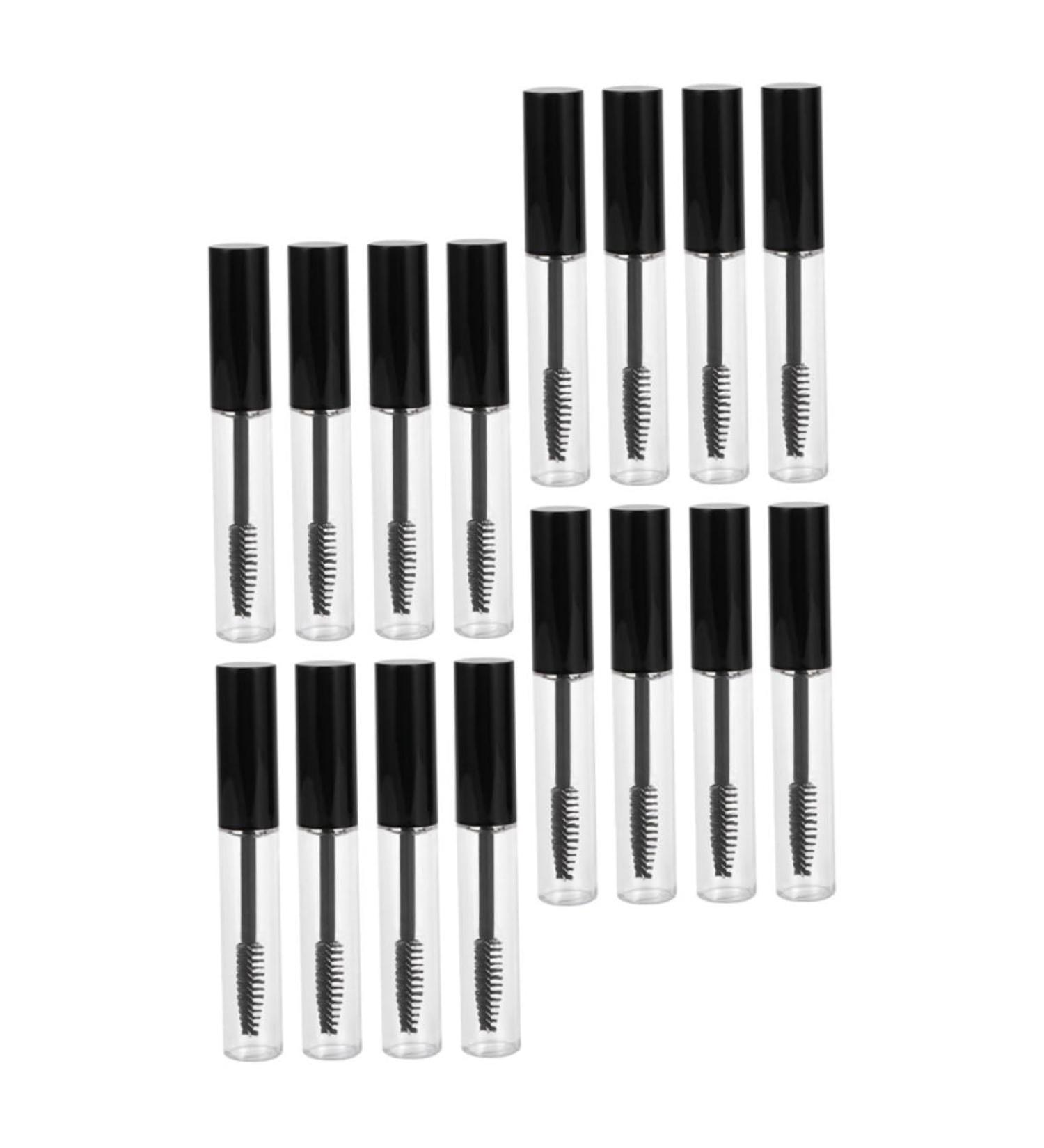 VINTORKY 16pcs Mascara Tube Lip Gloss Containers Eyelash Cream Bottle Portable Mascara Bottle Plastic Black - Buy Online on GoSupps.com
