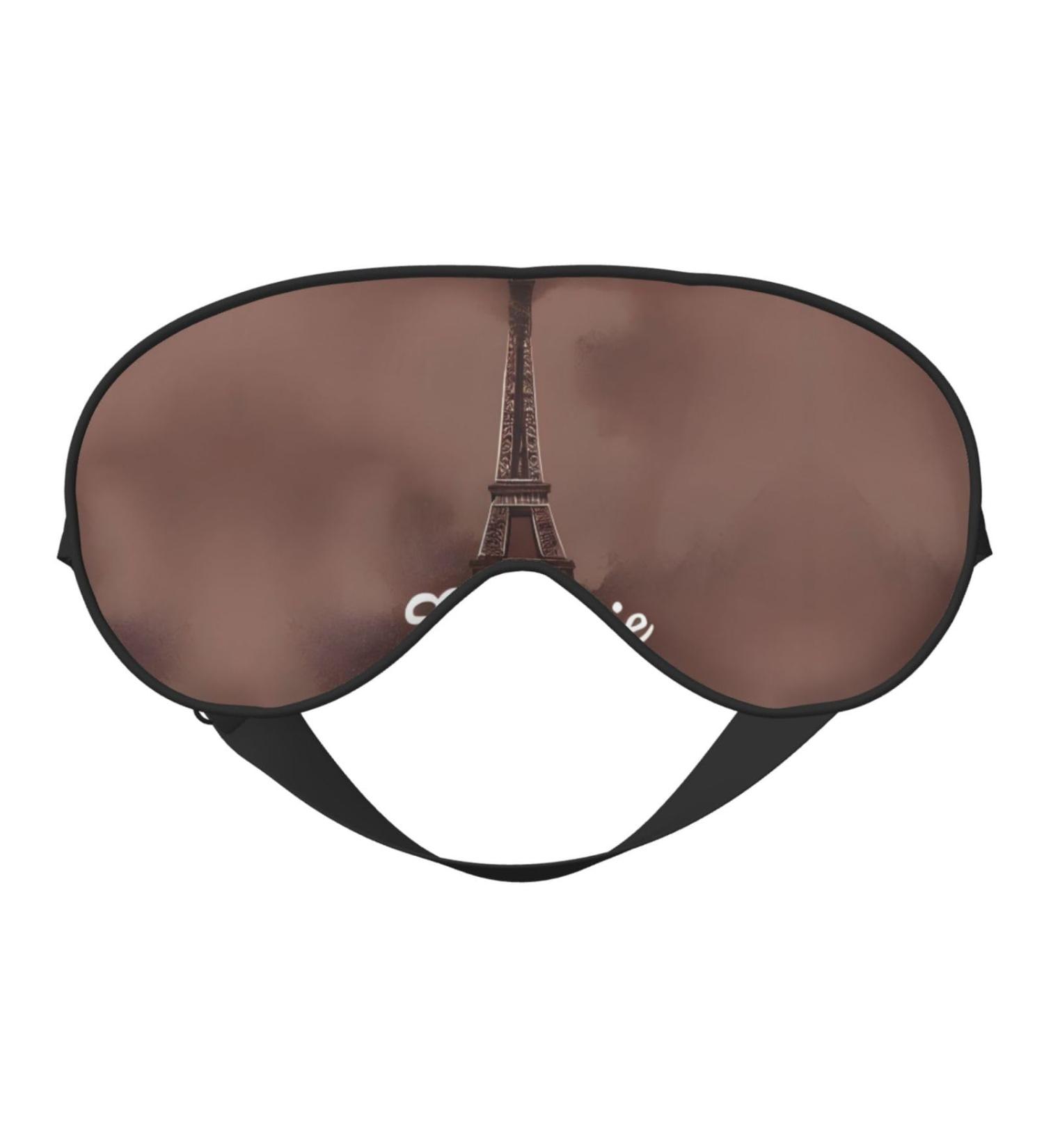 Buy SSIMOO Parisian Coffee Eiffel Tower Print Eye Mask - Ultra-Soft Light-Blocking for Optimal Comfort & Restful Sleep | International Shipping Available - Buy Online on GoSupps.com