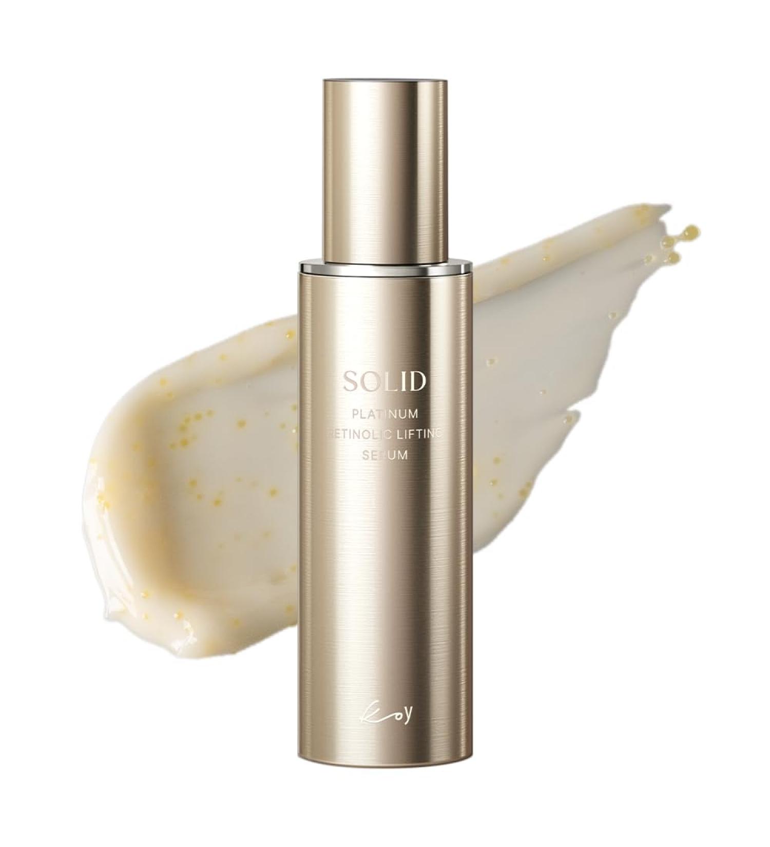 KOY Solid Platinum Retinolic Lifting Serum 1.69 fl oz | Lightweight Serum with Retinol Derivative Platinum & Peptides | Smooth & Refined Skin - Buy Online on GoSupps.com