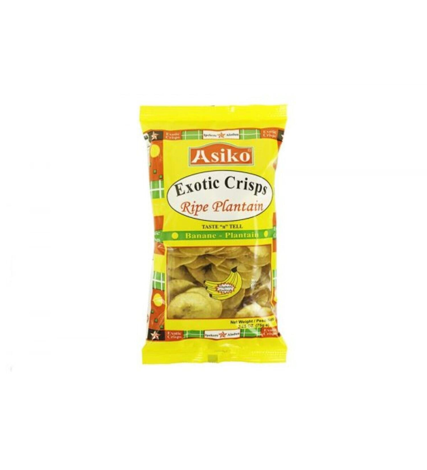Asiko Plantain Chips Salted (Pack of 12)