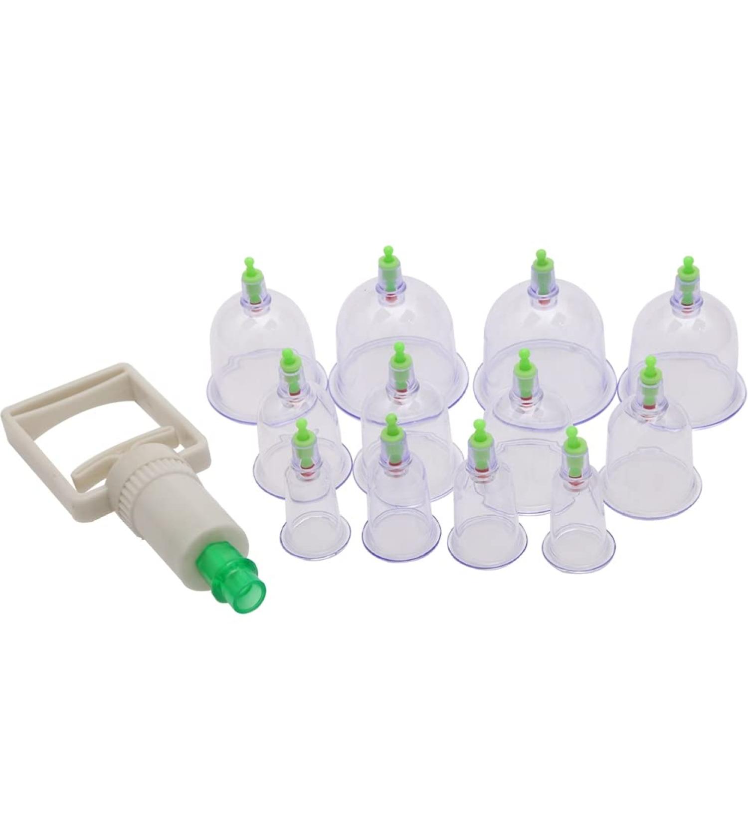 Cupping Set Extra-Thick Cupping Cup Chinese Acupoint Therapy Set Health Care for Home 1 Set - Buy Online on GoSupps.com