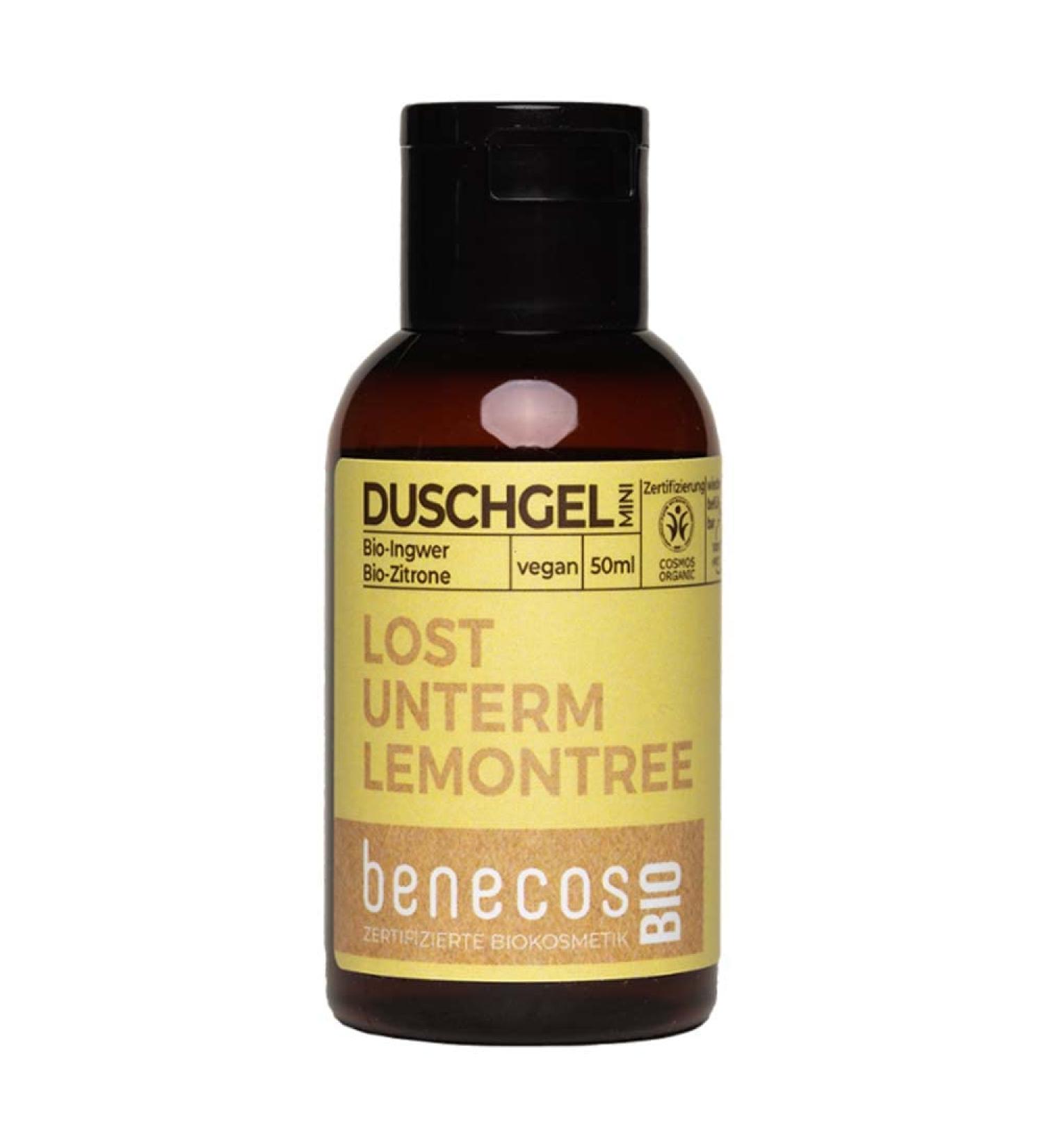 Benecos ginger lemon shower gel mini travel size 50 ml 1