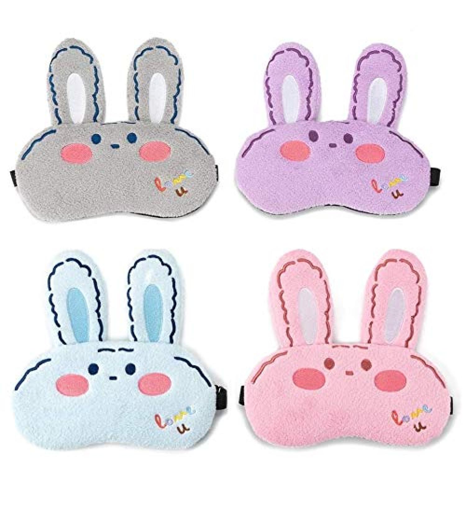 Kids Folk Sleep Mask 4-Pack - Block Out Light Blindfolds for Girls & Boys - Buy Online on GoSupps.com