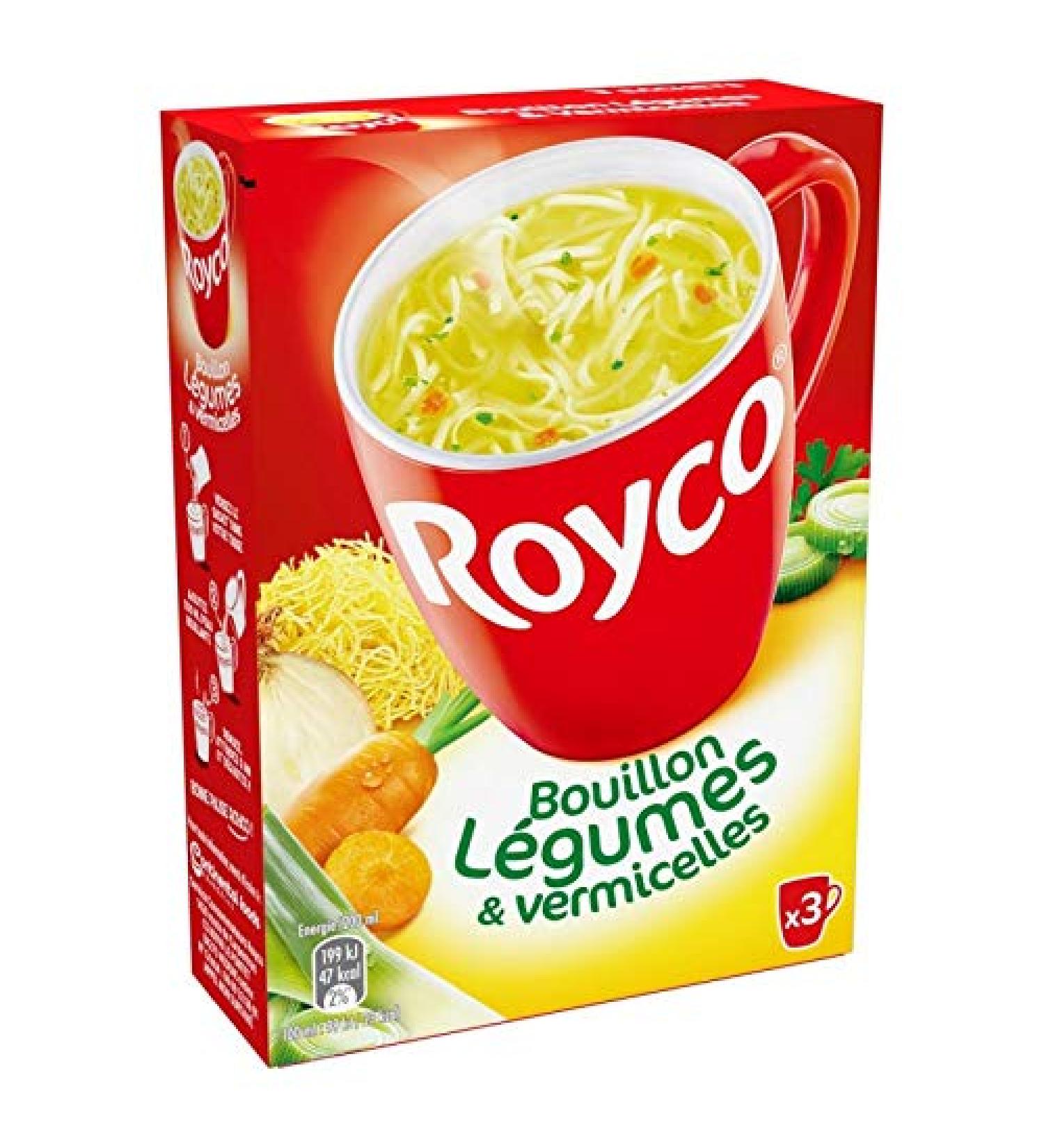 ROYCO - Minute Soup Vegetable Broth and Vermicelli 60G - Pack of 4 - Special Offer - Buy Online on GoSupps.com