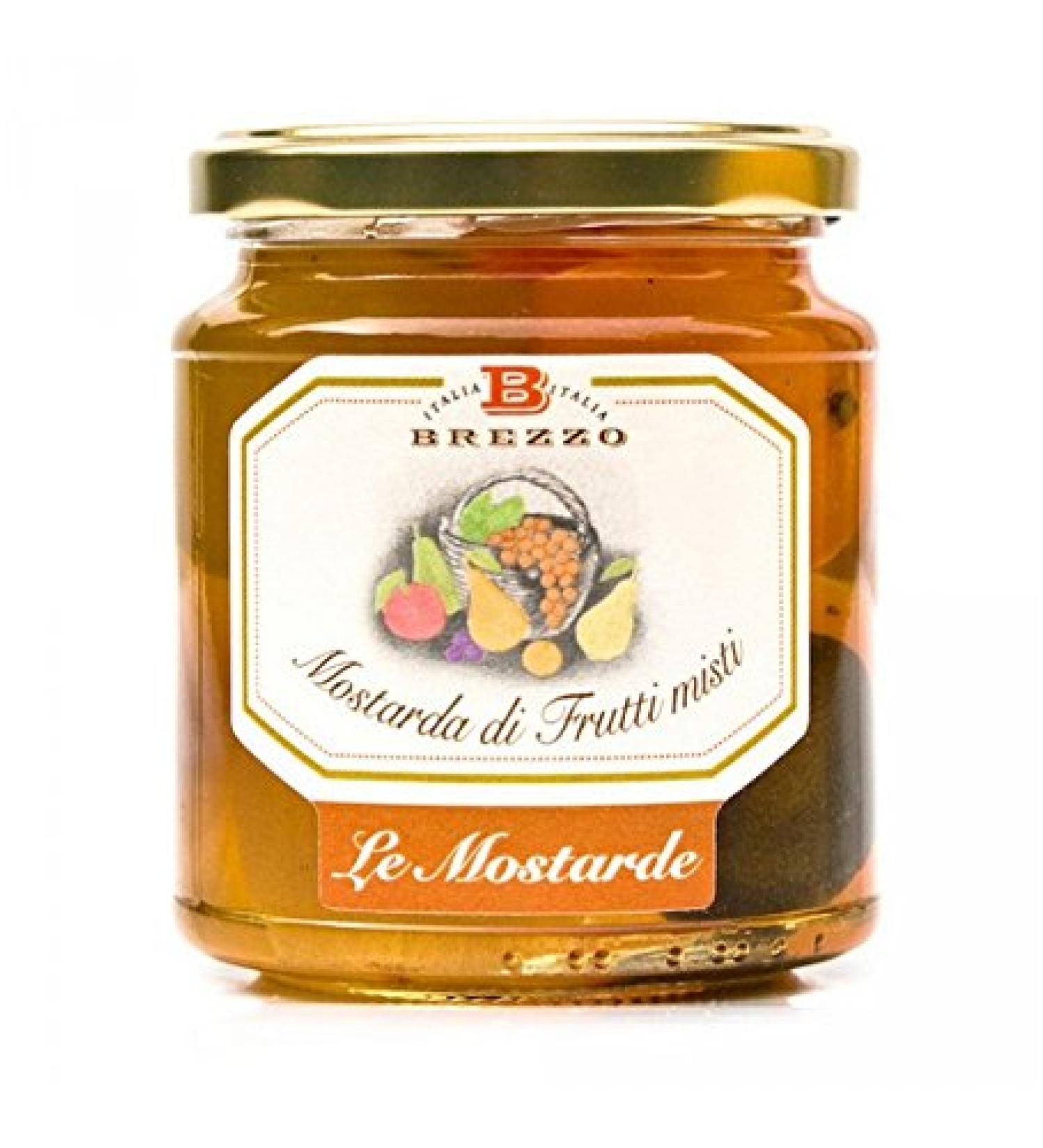 Brezzo - Brezzo Mixed Fruit Mustard 380 gr - Italian artisanal product - Buy Online on GoSupps.com