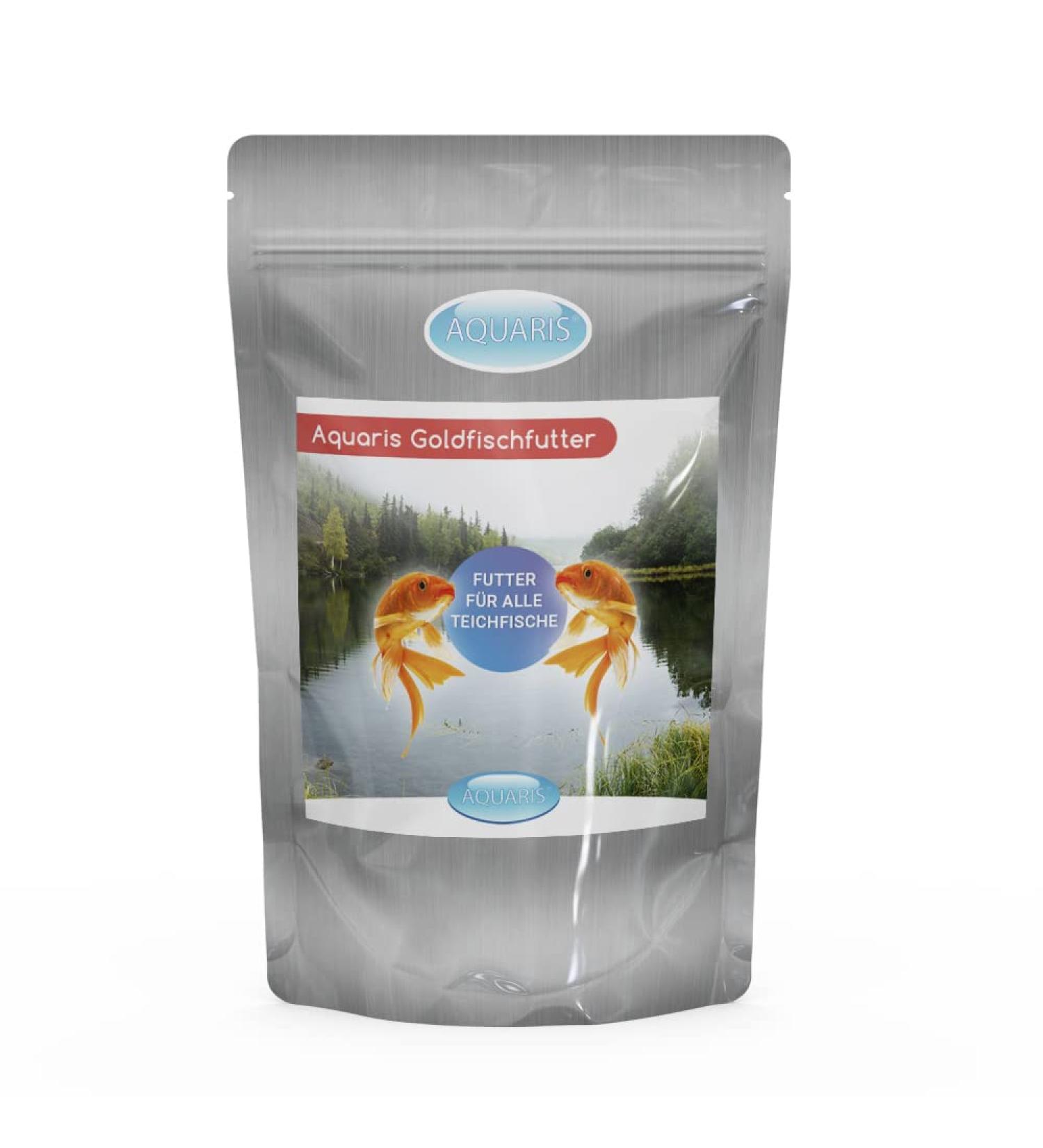 AQUARIS Goldfish Food 1 kg / 3 mm Premium Quality Does Not Cloud the Water - Buy Online on GoSupps.com