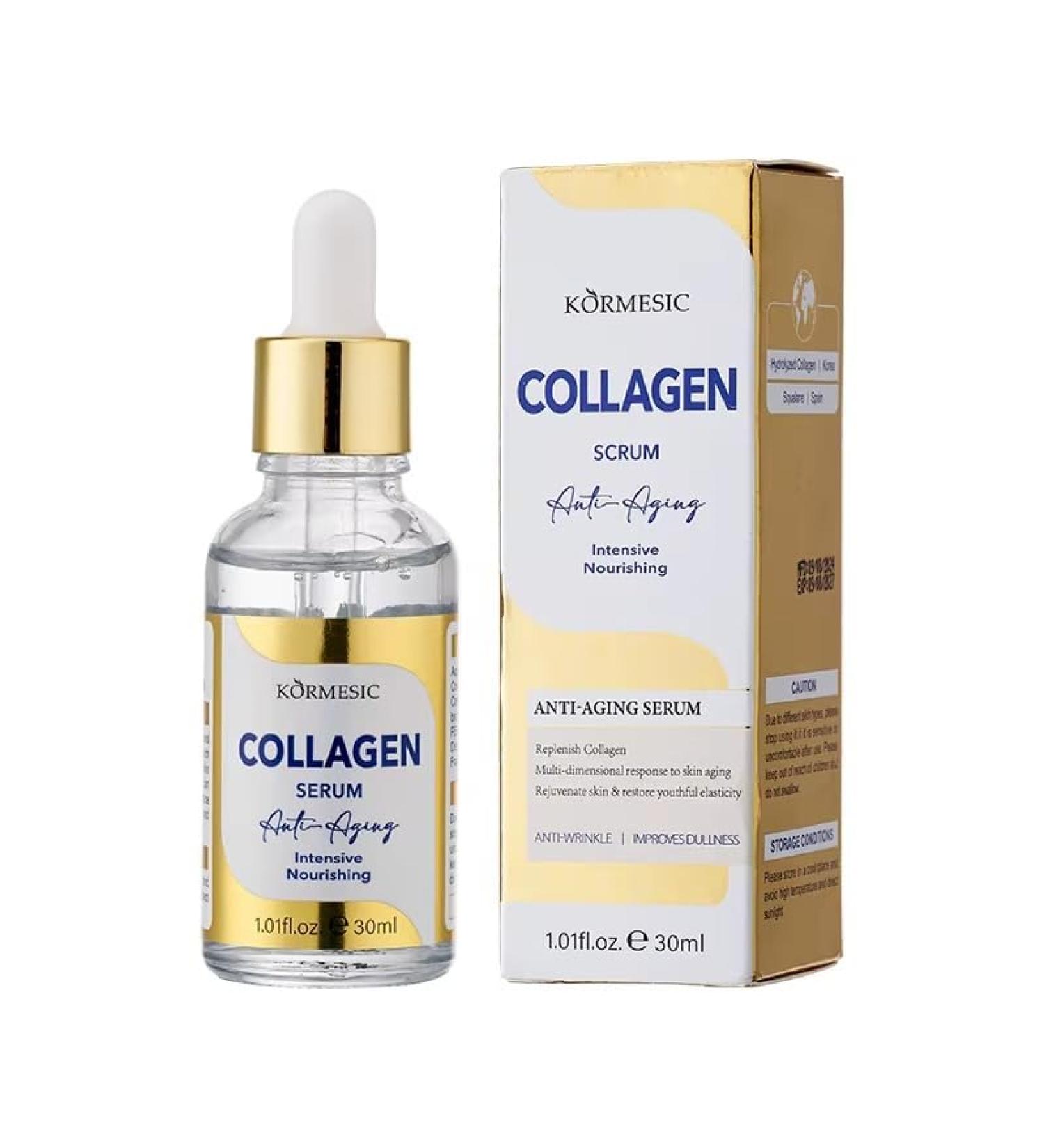 Collag ne Boost S rum Anti- ge 30 ml - Soin intensif de reconstitution de collag ne effet anti-rides pour une peau rayonnante et lisse - Buy Online on GoSupps.com
