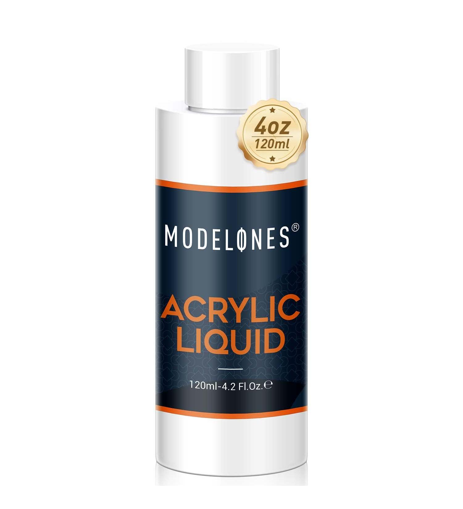 Modelones 4oz Professional Acrylic Nail Liquid - MMA Free, Non-Yellowing Medium Drying Formula - Buy Online on GoSupps.com