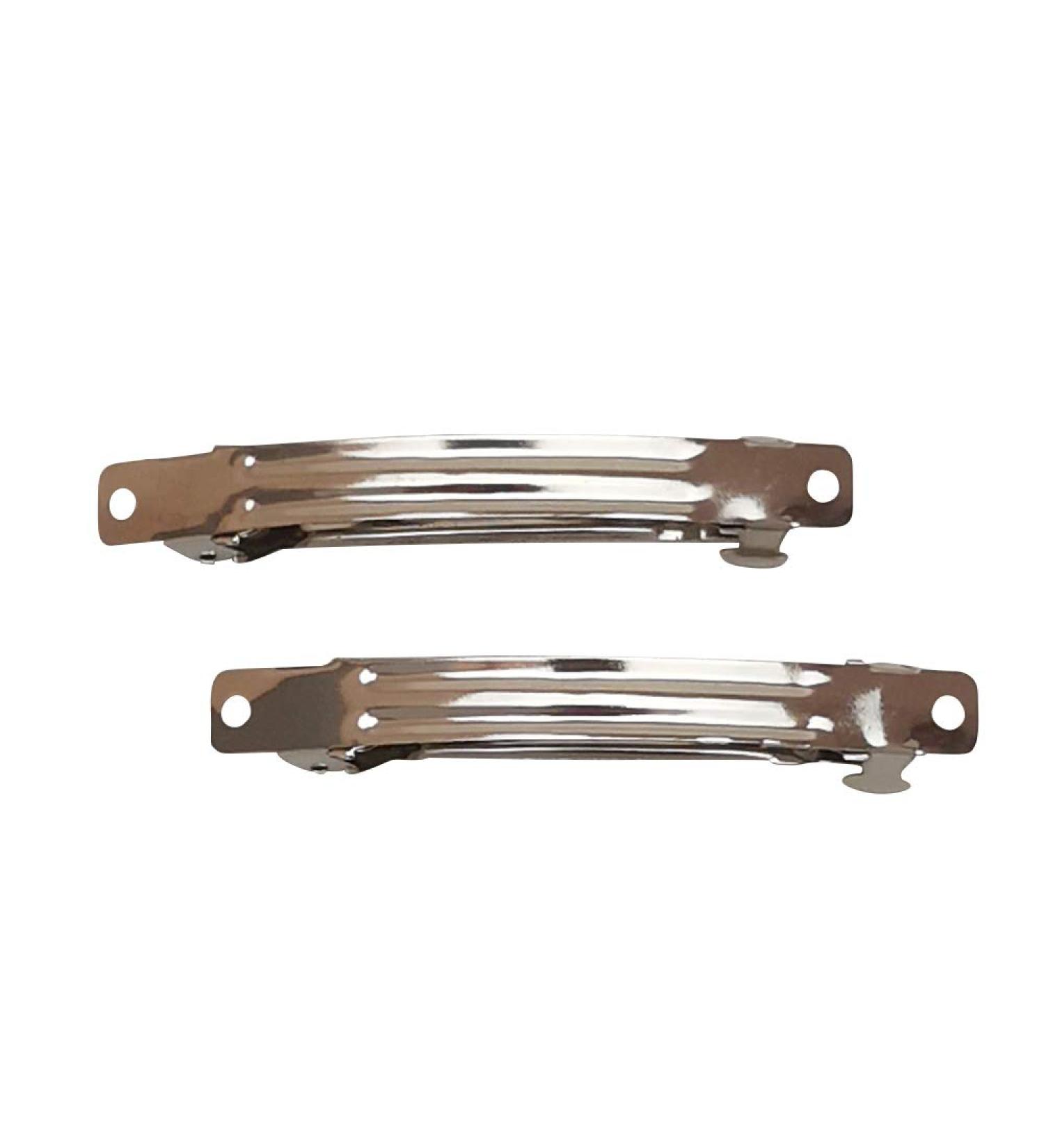 Chenkou Craft 40pcs Silver French Barrette Hair Clips - DIY Craft Supplies (3 1/8) - Buy Online on GoSupps.com