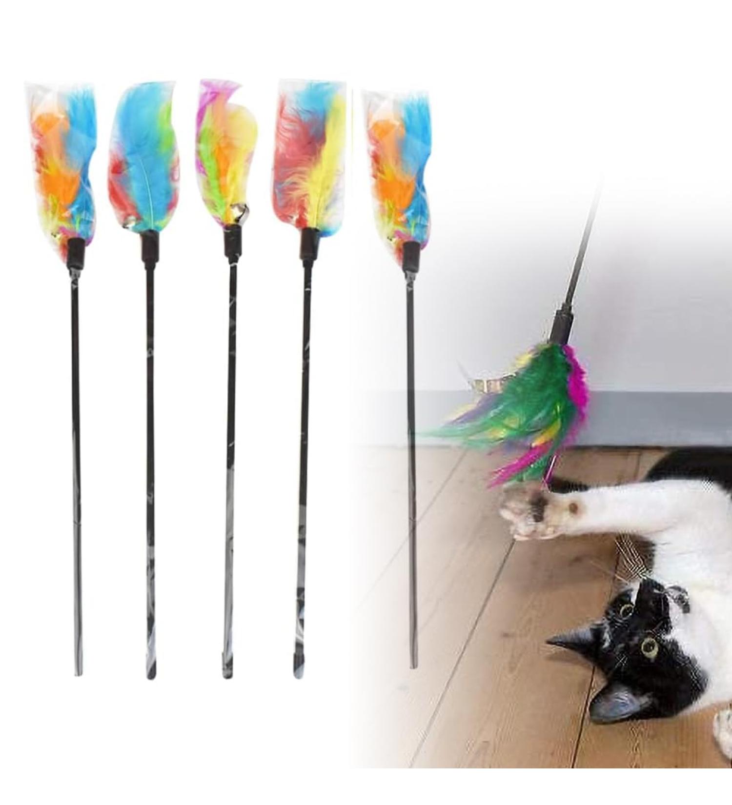 Baosroy Interactive Cat Toys - Springs Teasers & Feather Toys for Kittens & Cats - International Shipping - Buy Online on GoSupps.com