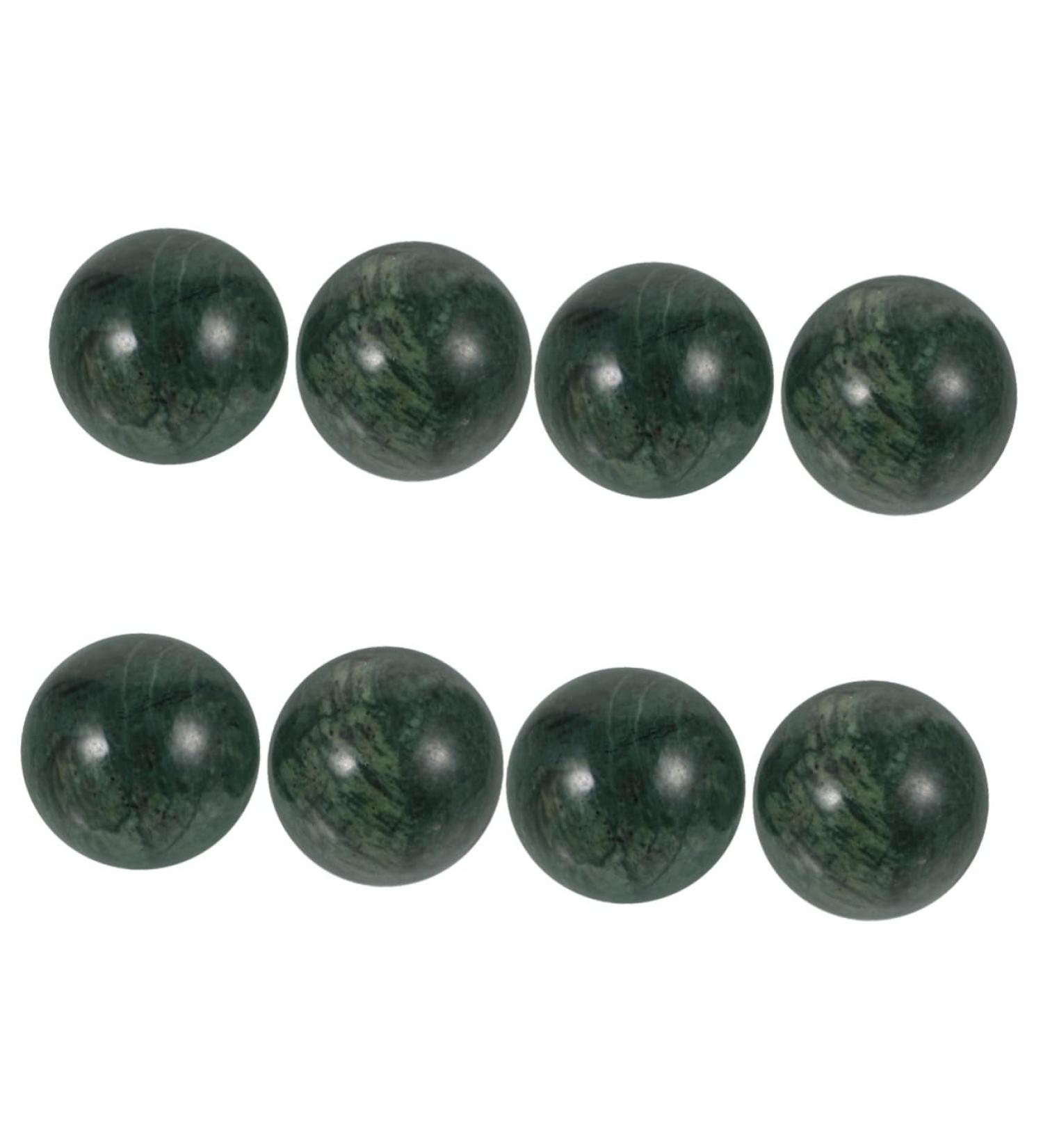 FRCOLOR 8 STK Jade Fitness Massage Balls - Hand Training Tools for Adults - Handball Exercise Balls 4cm x 4pcs - Improve Grip & Hand Strength - Buy Online on GoSupps.com