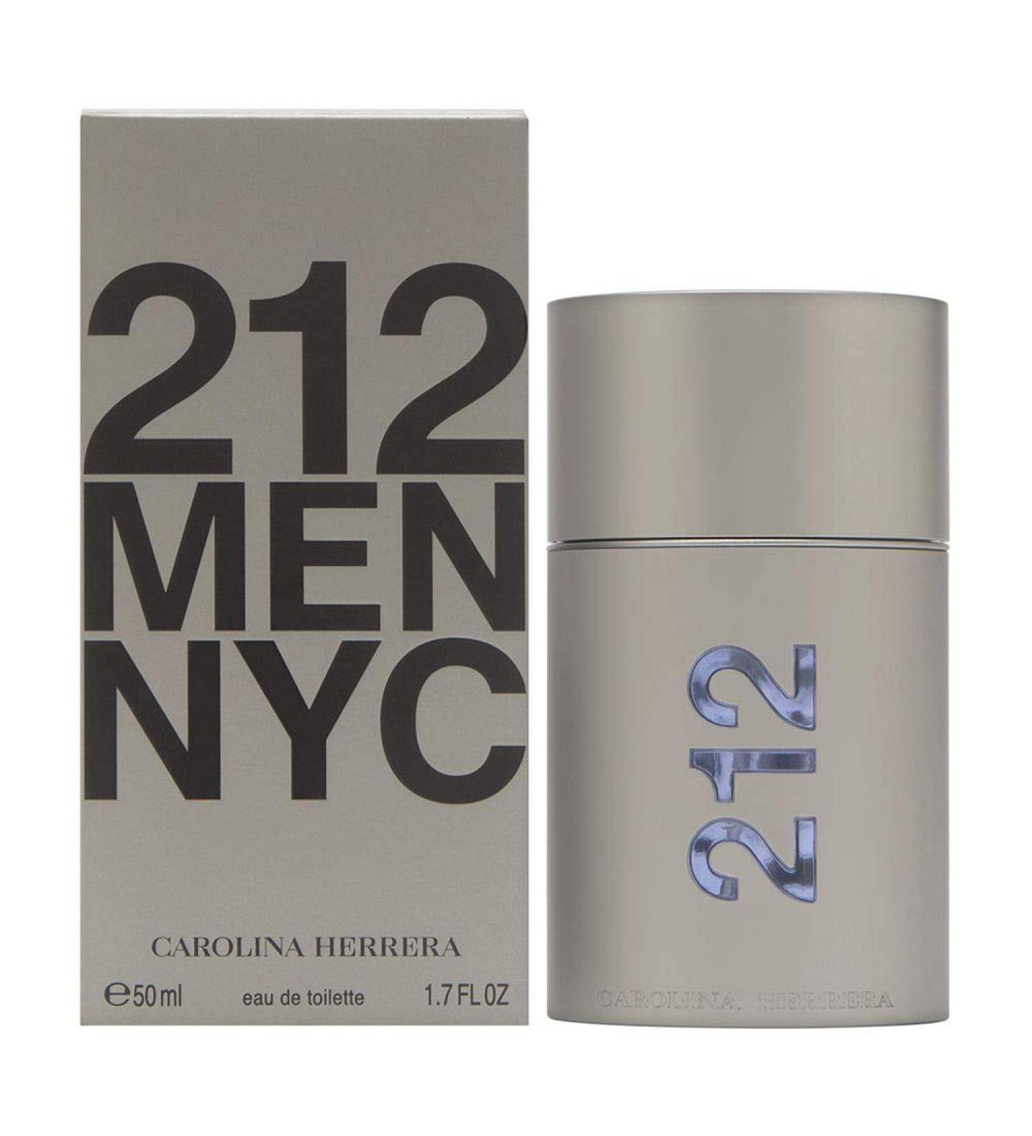 Carolina Herrera 212 Men Fragrance For Men - Timeless Scent - Warm Sandalwood - Fresh Notes - Beautifully Bright Fragrance - Energetic Green With Sensual Peppery Spices - Edt Spray - 1.7 Oz 1.7 Fl Oz (Pack of 1)