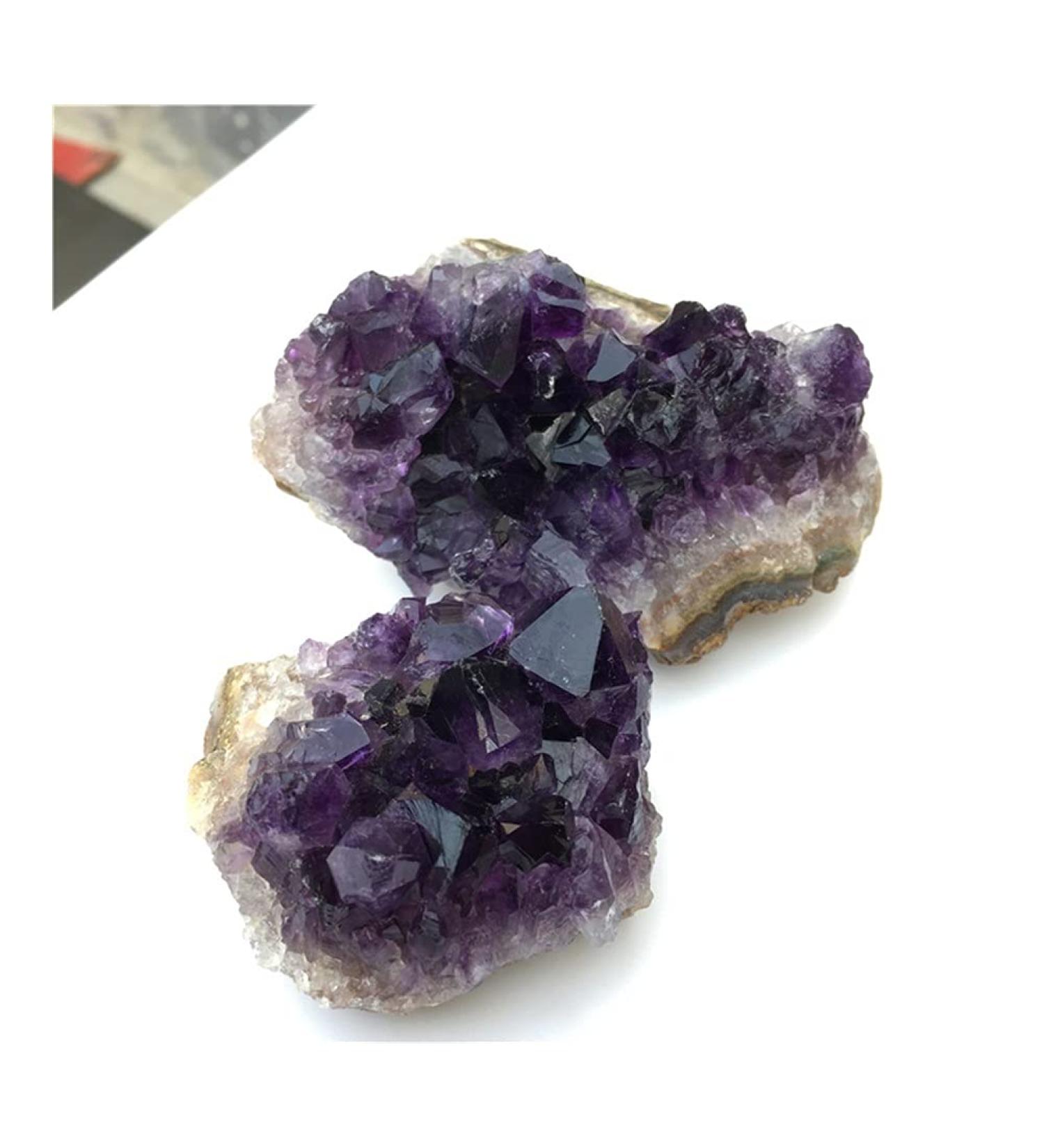 Natural Crystal Rough Crystal Natural Ore Irregular Amethyst Cluster Brazilian Crystal Rough Gemstone Home Decoration Stone Fish Tank 1pcs - Buy Online on GoSupps.com