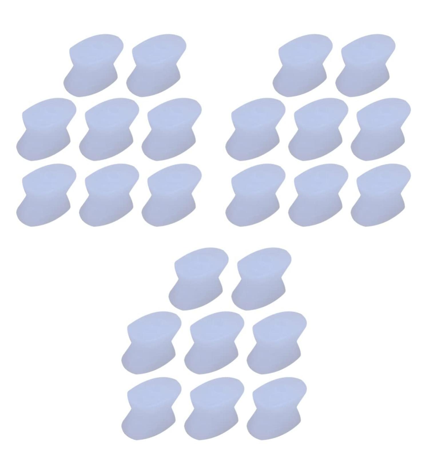 24 pcs Silicone Toe Spacers for Hallux Ectropion Calluses - Bunion Straightener Tools - Buy Online on GoSupps.com