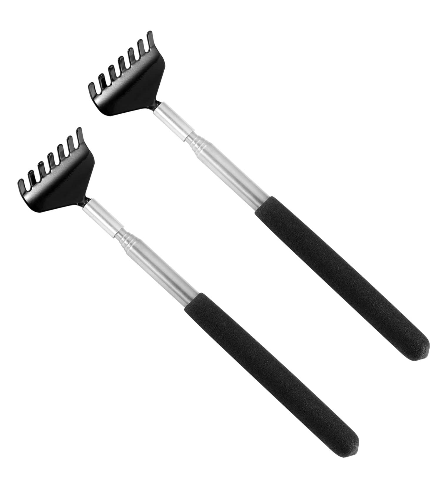 2 Pack Extendable Back Scratcher Portable Telescoping Back Scratcher Retractable Metal Backscratchers Back Massager Tool for Men Women Adults Kids Black - Buy Online on GoSupps.com