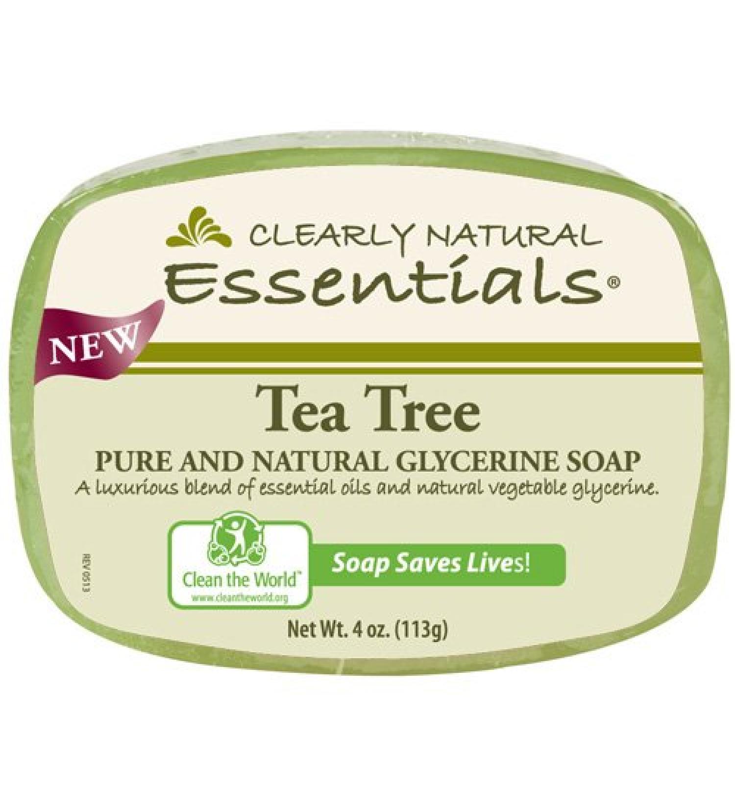 Clearly Natural Glycerin Bar Soap - Tea Tree - 4 oz by Clearly Natural