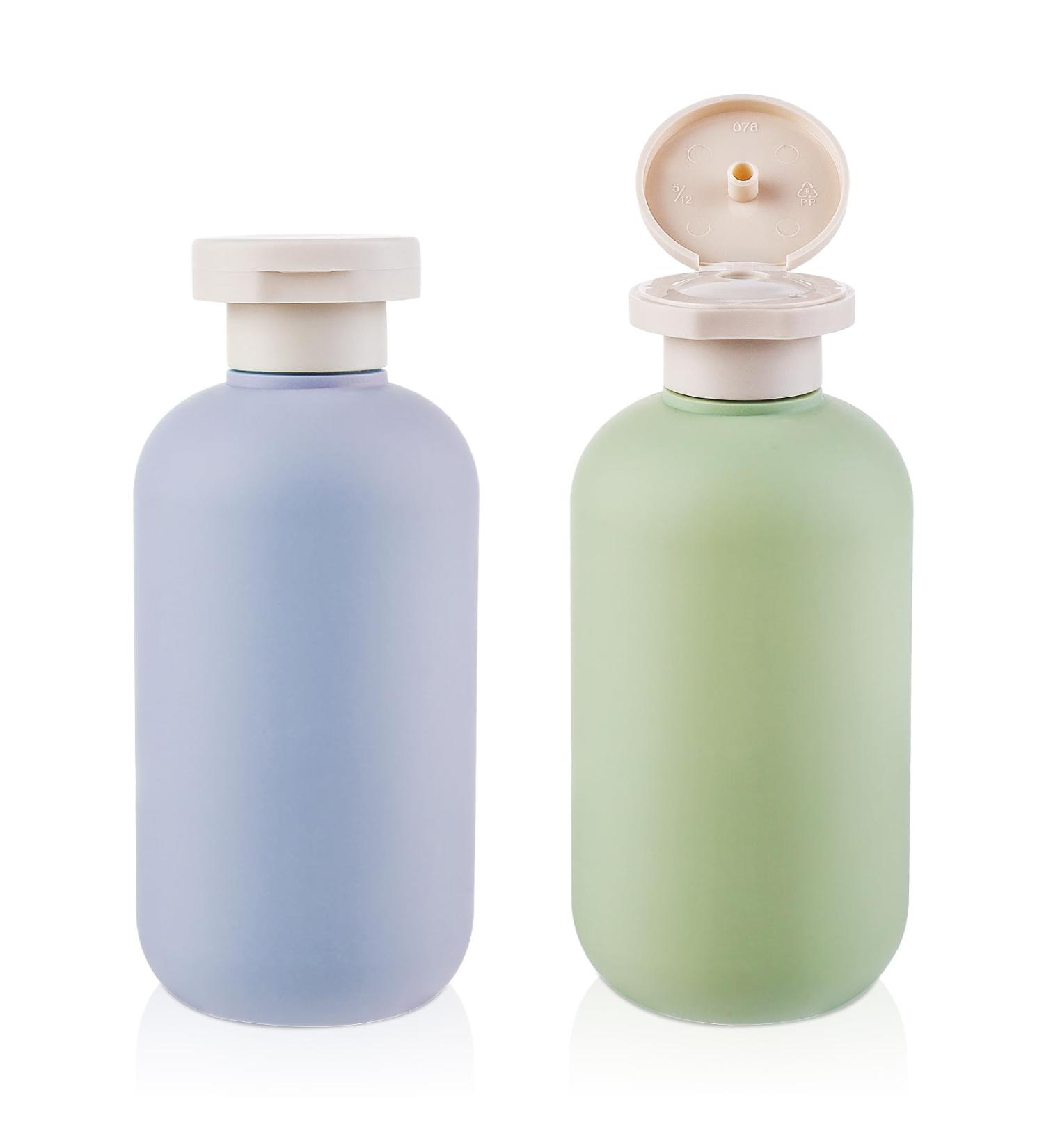 WLLHYF Squeeze Bottles 2 Pack 200 ML Refillable Plastic Travel Containers Empty Bottles With Disc Top Flip Cap Travel Accessories for Shampoo Creams Lotion Conditioner 200ML Green Blue - Buy Online on GoSupps.com