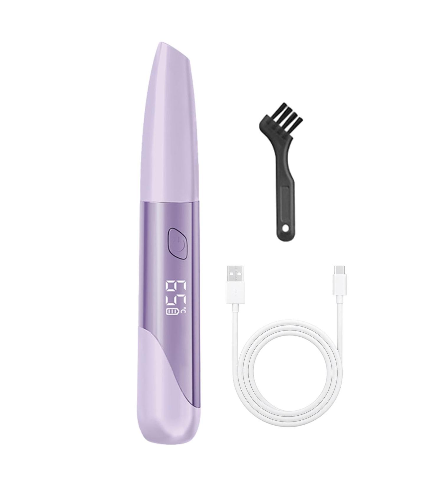 Heat Lash Curler | Rechargeable Eyelash Curling Tool | Cordless Heat Lash Curler Brush Lashes Heating Wand Portable Eyelash Curler Suitable for Thick and Thin Eyelashes Purple - Buy Online on GoSupps.com