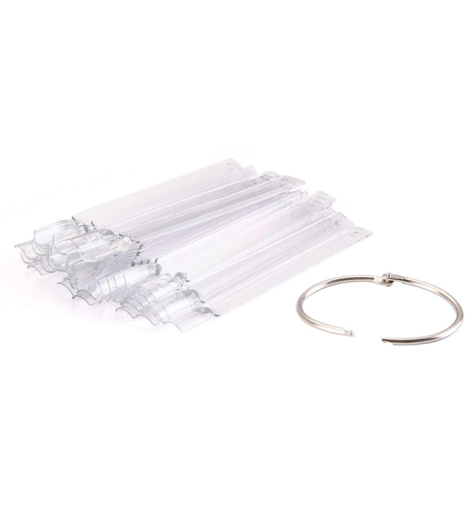 Osaladi 50-Piece Nail Color Display Sticks - Clear Nail Polish Practice Set for DIY Manicure & Nail Art Tips - Buy Online on GoSupps.com