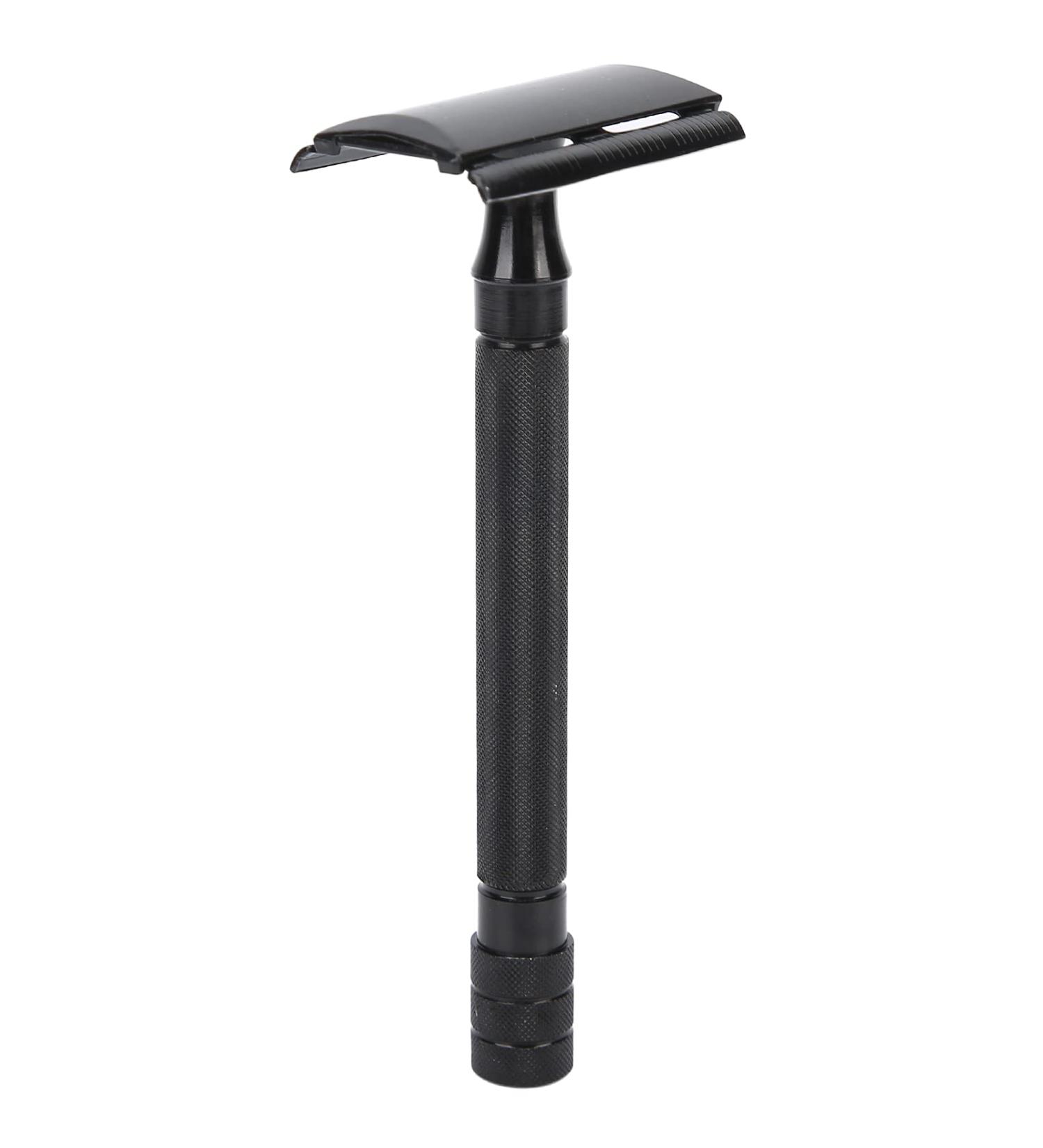 Double Edge Safety Razor - Long Handle Manual Shaver for Body & Beard Hair | International Shipping Available - Buy Online on GoSupps.com