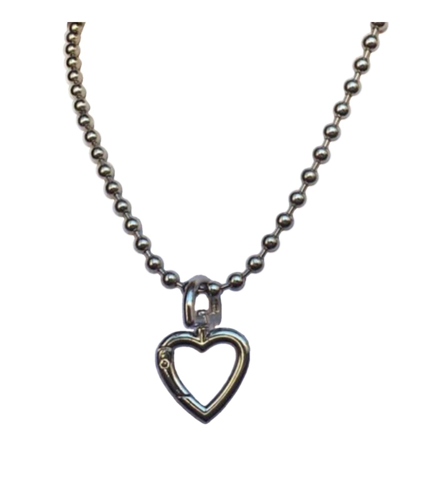 Oralgo Stylish Heart Trailer Necklace - Simple Hollow Geometric Jewelry for Women - Perfect Gift - Buy Online on GoSupps.com