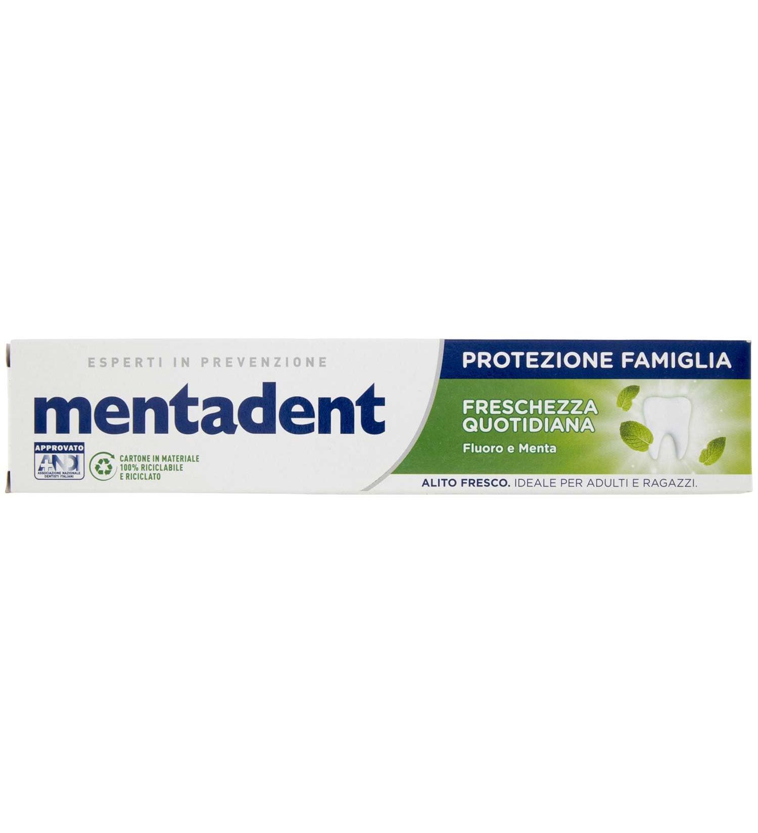 Mentadent Toothpaste Protection Family Fresh 75 ml - Buy Online on GoSupps.com