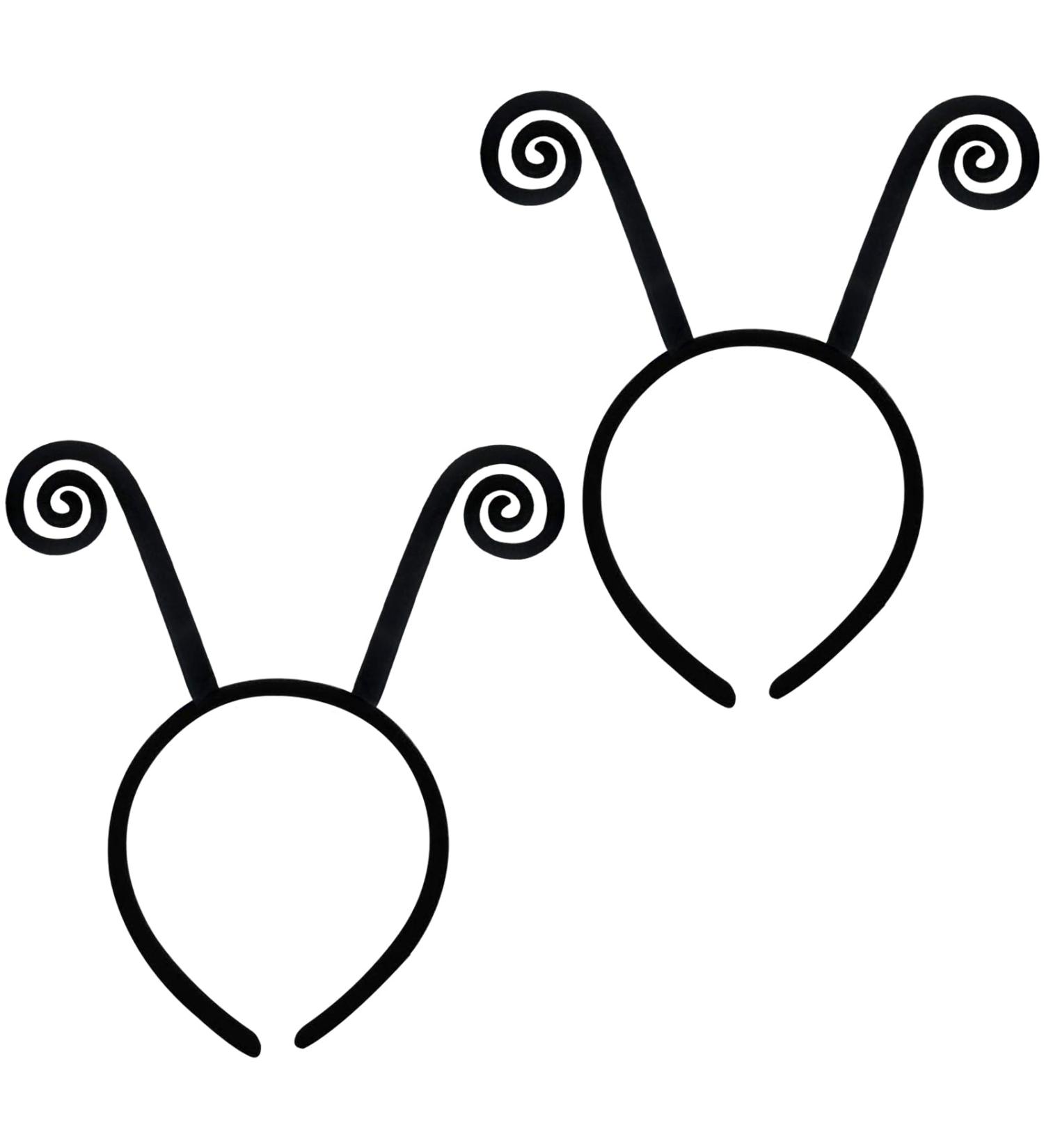 2Pcs Butterfly Bee Antenna Headband for Woman Black Velvet Halloween Costume Woman Hair Accessories for Kids Adult Keepatin - Buy Online on GoSupps.com