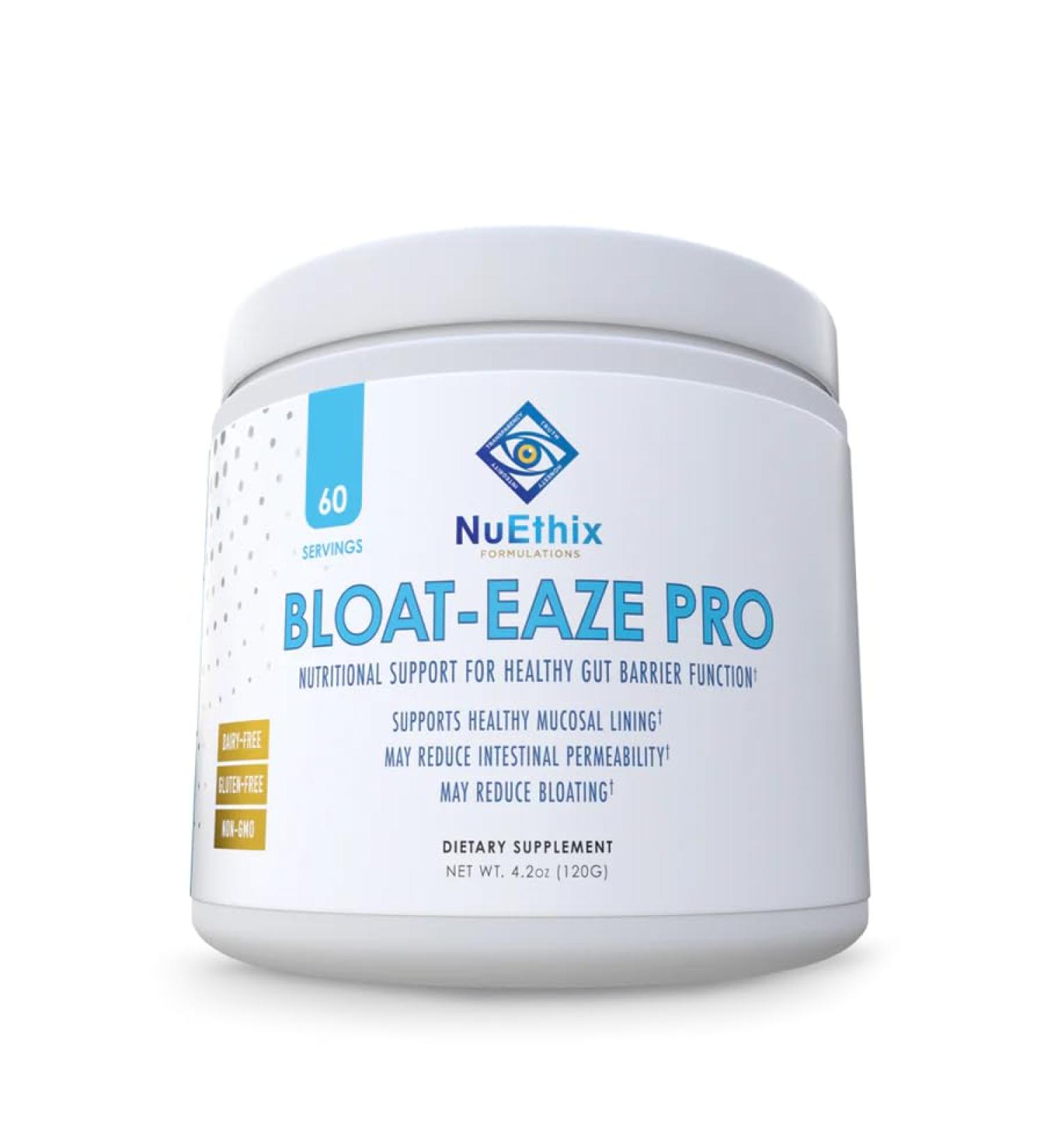 NuEthix Formulations Bloat Eaze Pro Support for Gut Barrier Function Dietary Supplement 60 Servings - Buy Online on GoSupps.com
