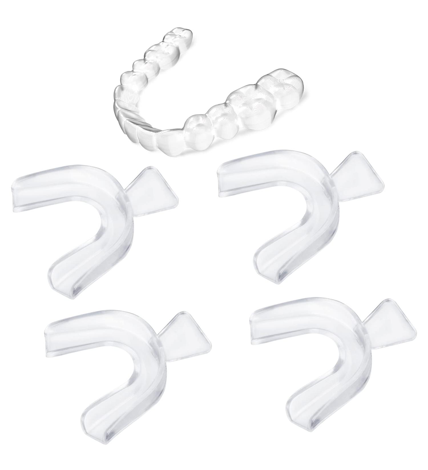 4-Pack Bite Rail Silicone - Anti-Snoring & Tooth Protection for Sports | Tooth Whitening Solution - Buy Online on GoSupps.com