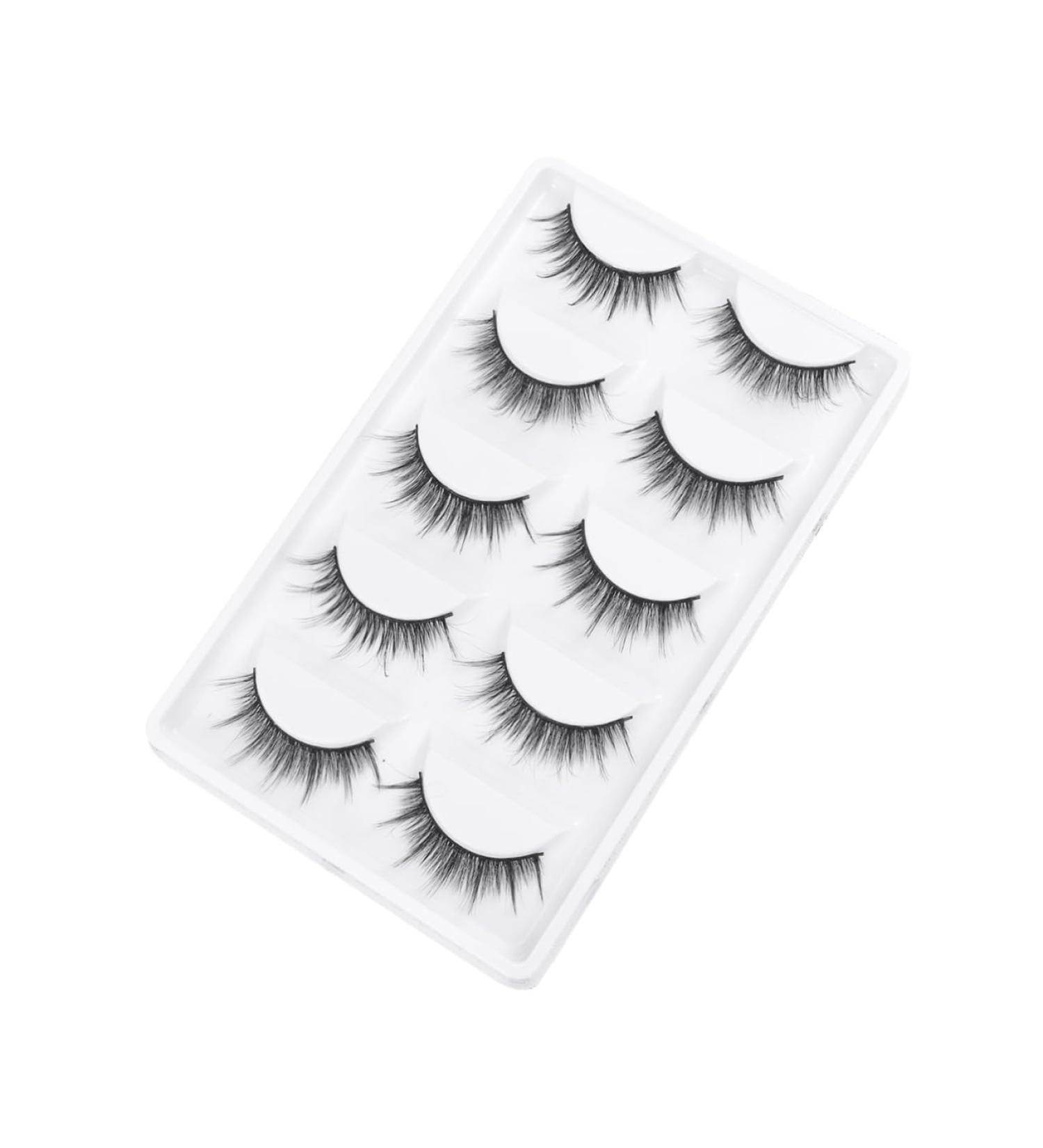 minkissy Metal Hairpin Stick 80 Pairs Lashes Natural Natural Eyelashes Natural Eyelashes Cross Eyelashes Dense 3d Banana Hair Claw Clips Pink - Buy Online on GoSupps.com