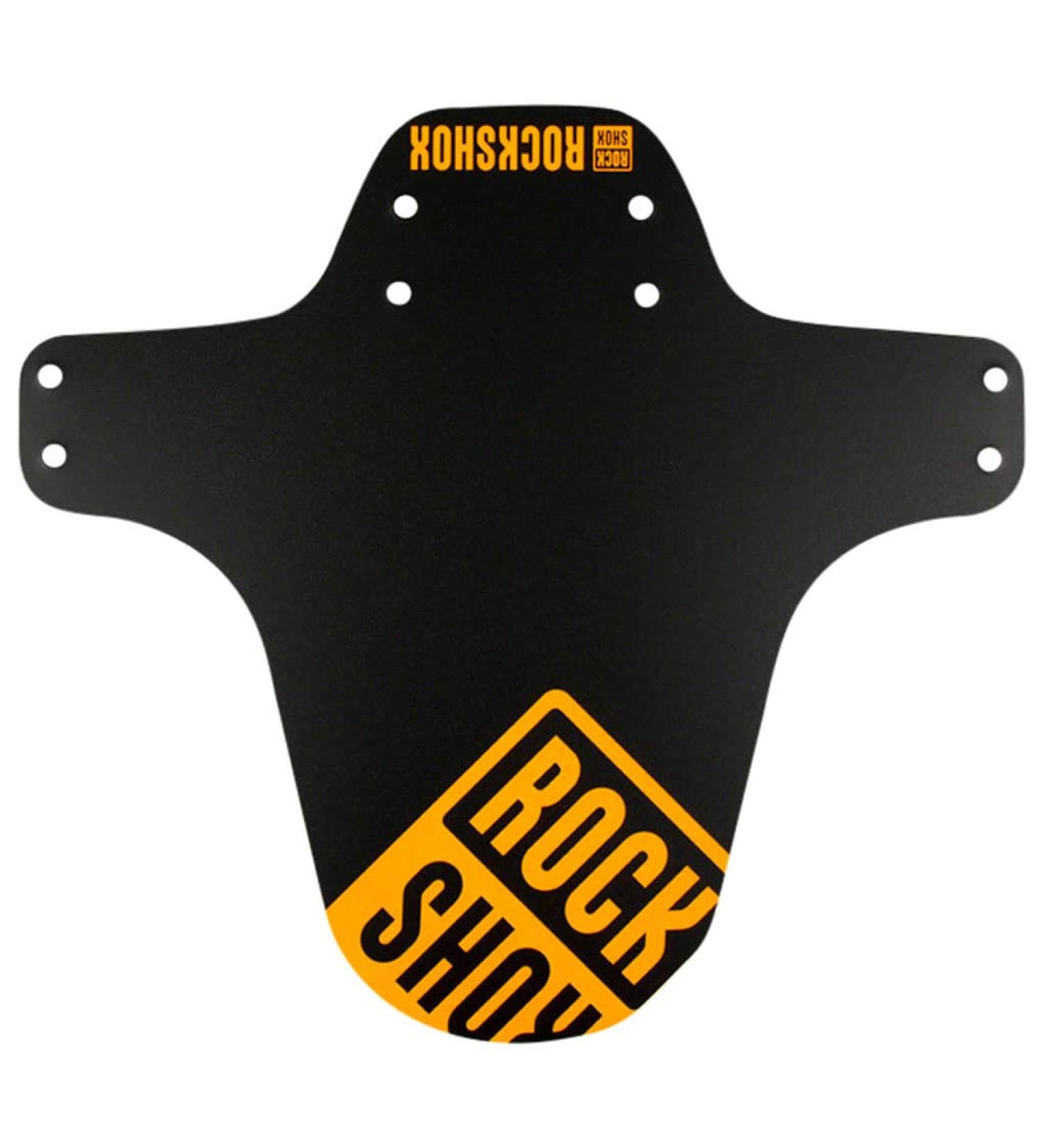RockShox MTB Fork Fender Black with Neon Orange Print
