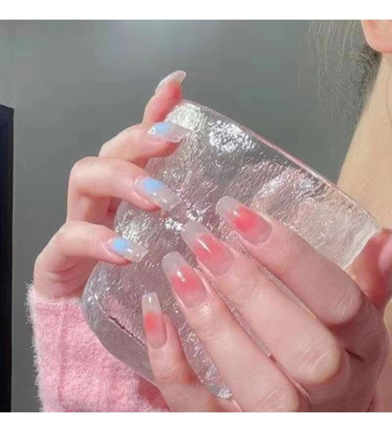 Temperament-Enhancing Nail Patch Little Red Book Online Celebrity with Yuanyang Blush Hand Manicure Wearable Nail Patch Detachable T-Shaped Nail Patch (10-Piece Pack) (Size : L) - Buy Online on GoSupps.com