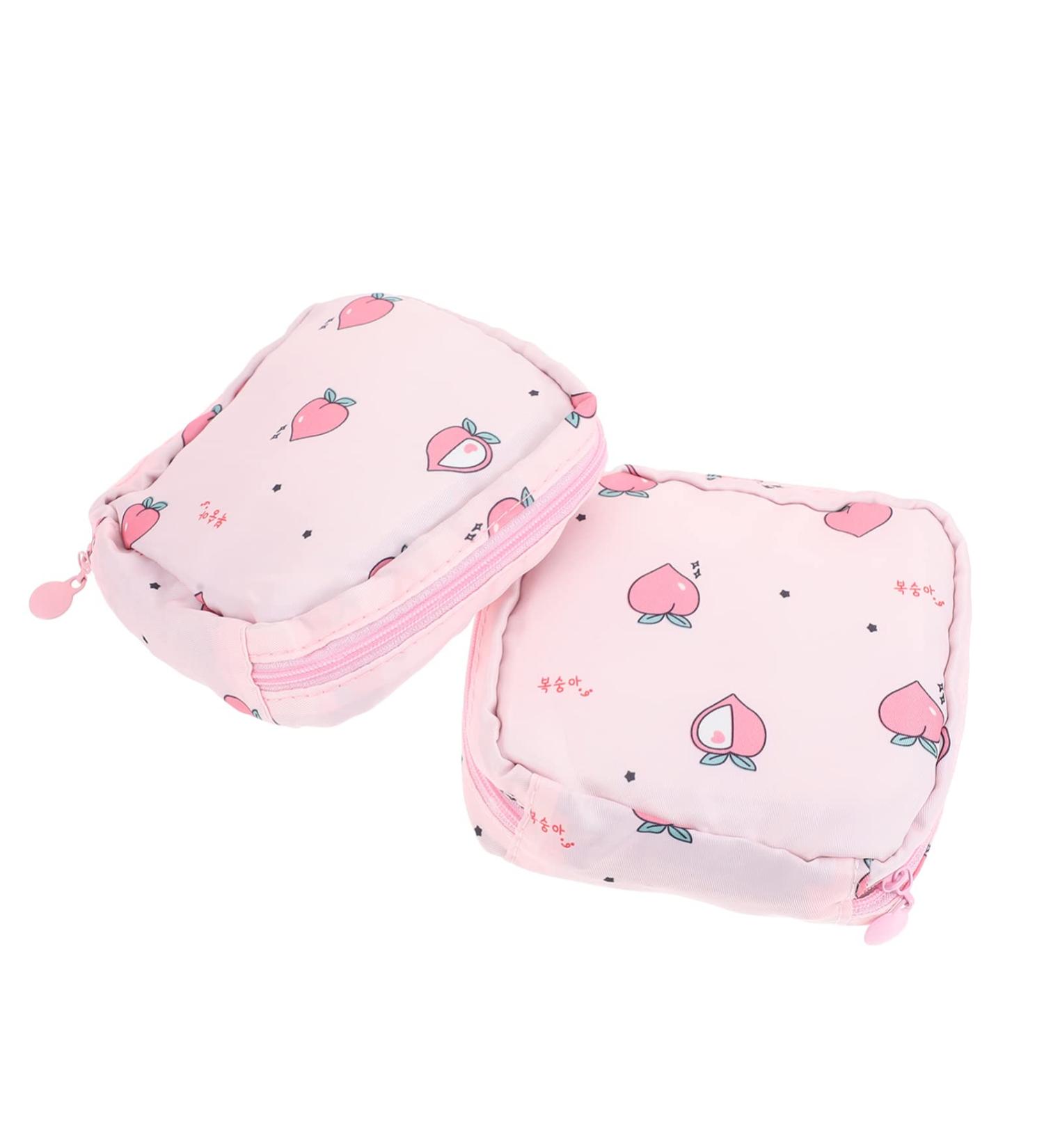 2-in-1 Storage Bag for Women's Bandages & Hygiene - Portable Zip Pouch for Tampons & Towels - Oxford Fabric Travel Organizer - Buy Online on GoSupps.com