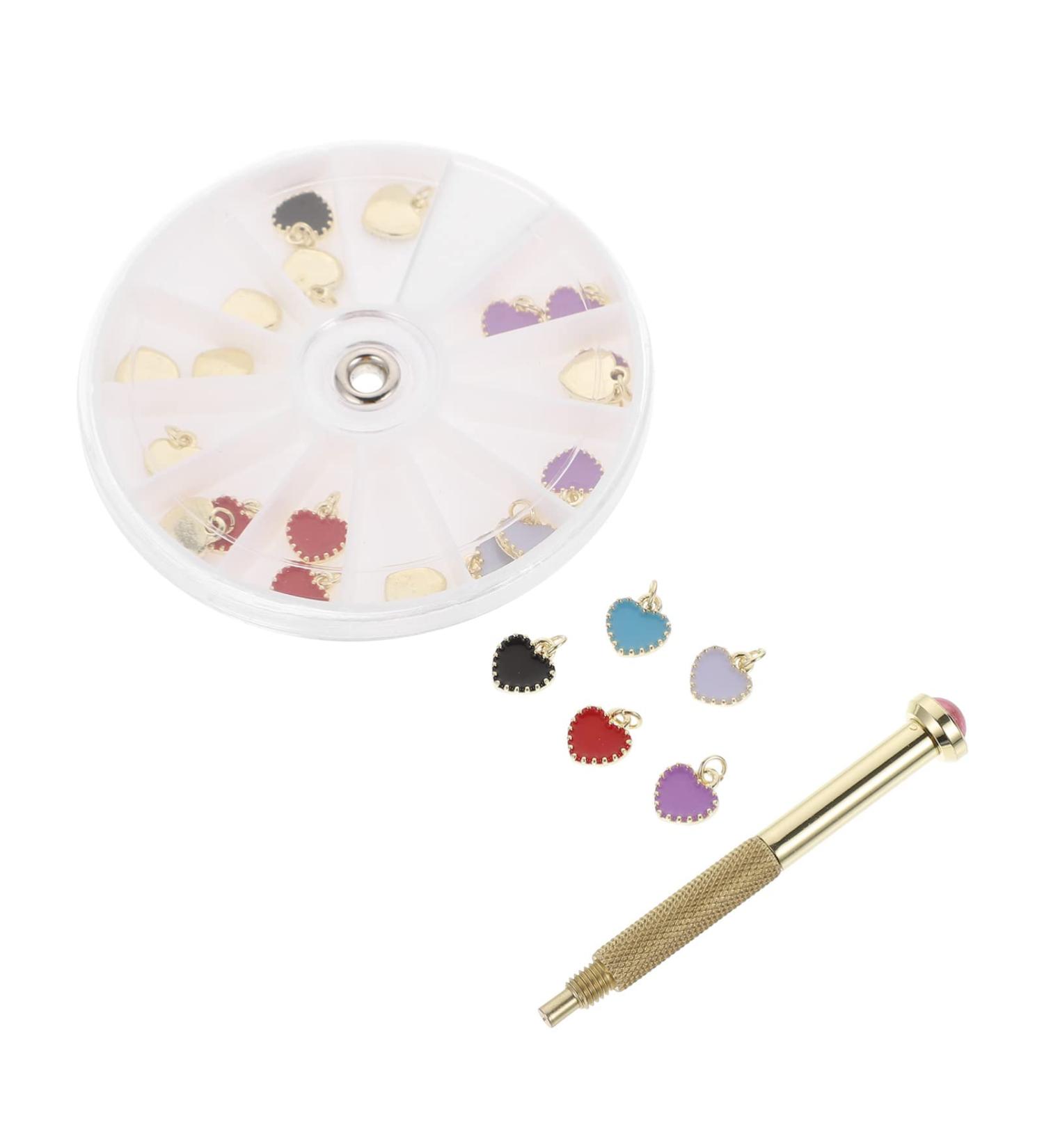 FRCOLOR 1set Jewelry Accessories Nail Acrylic Gels DIY Decals Chain D Gems Chains Decors with Drill Art Tools Beautiful Dangle Manicure for Charms Drilling Decoration Ornament Supplies Colorful 8x8cm - Buy Online on GoSupps.com
